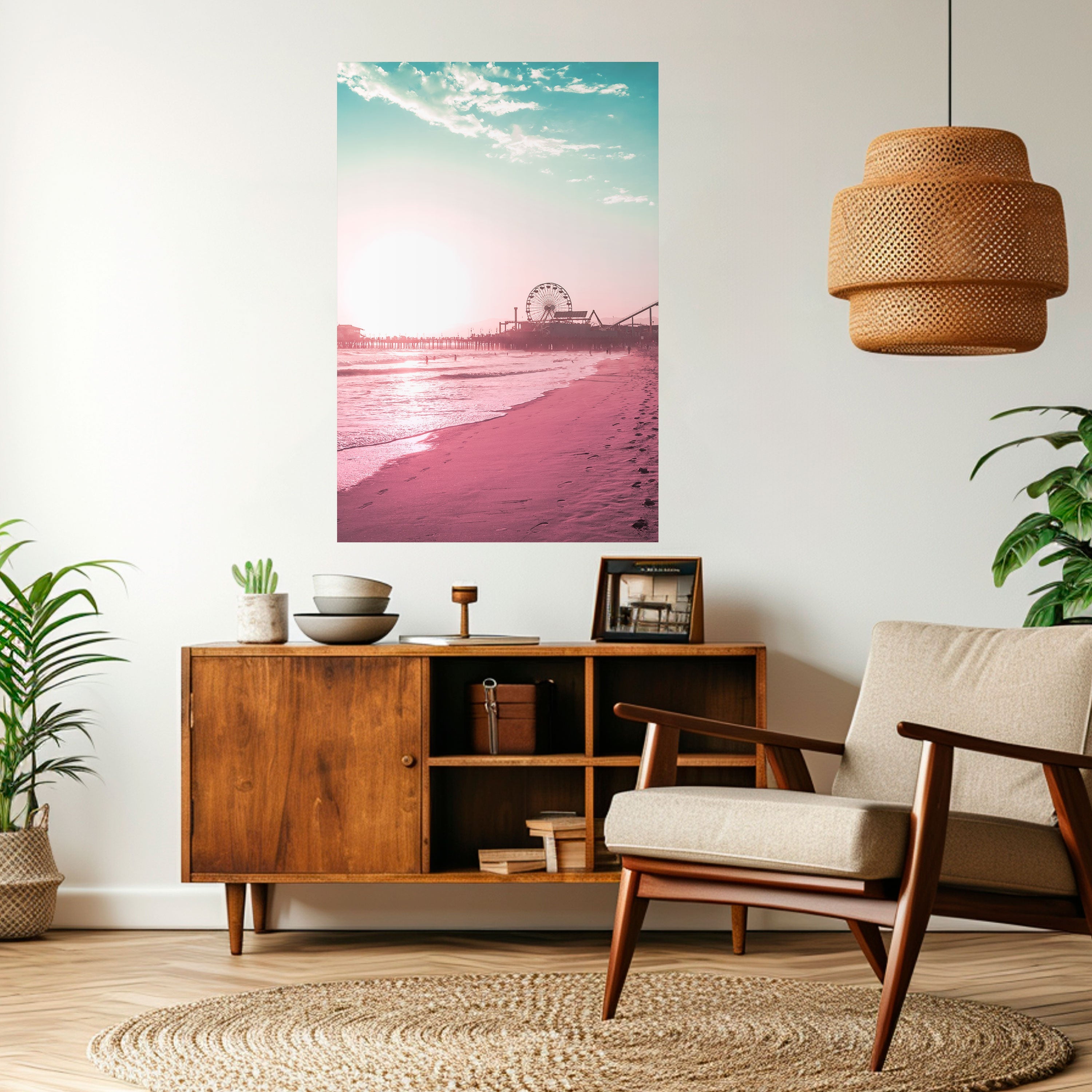 PASTEL COAST VIBES Vertikales Poster zum Abziehen und Aufkleben