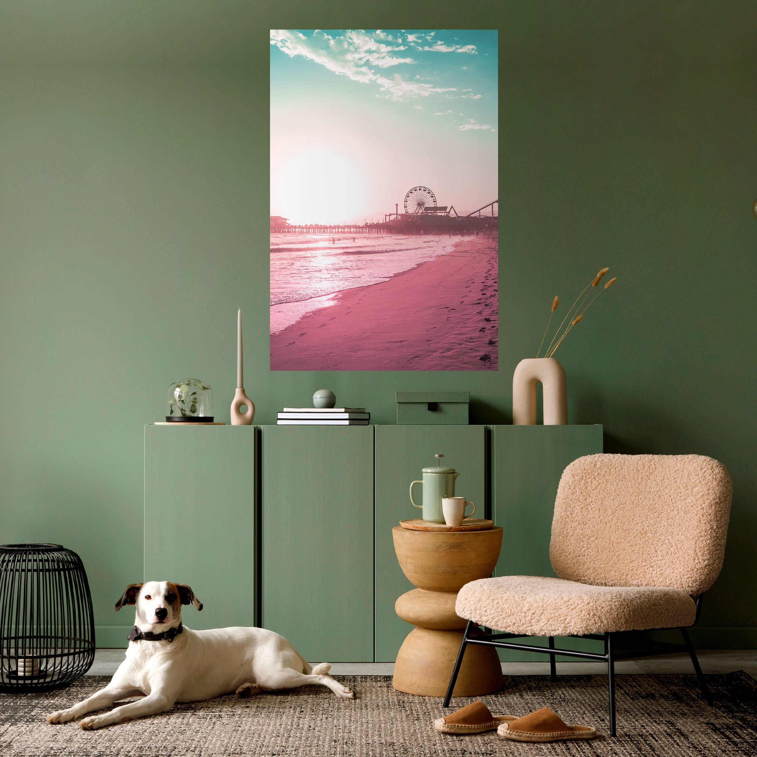 PASTEL COAST VIBES Vertikales Poster zum Abziehen und Aufkleben