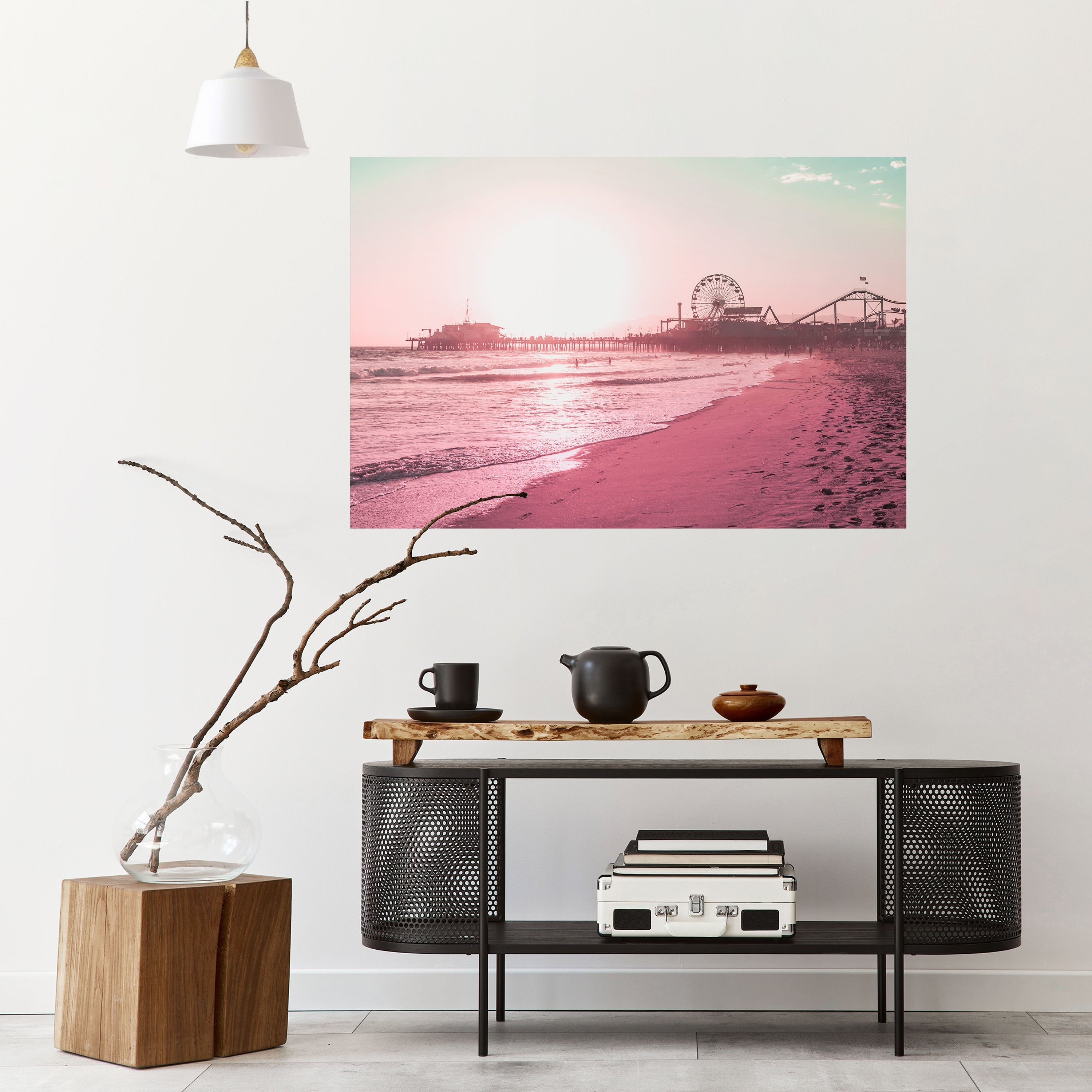 PASTEL COAST VIBES Horizontales Poster zum Abziehen und Aufkleben