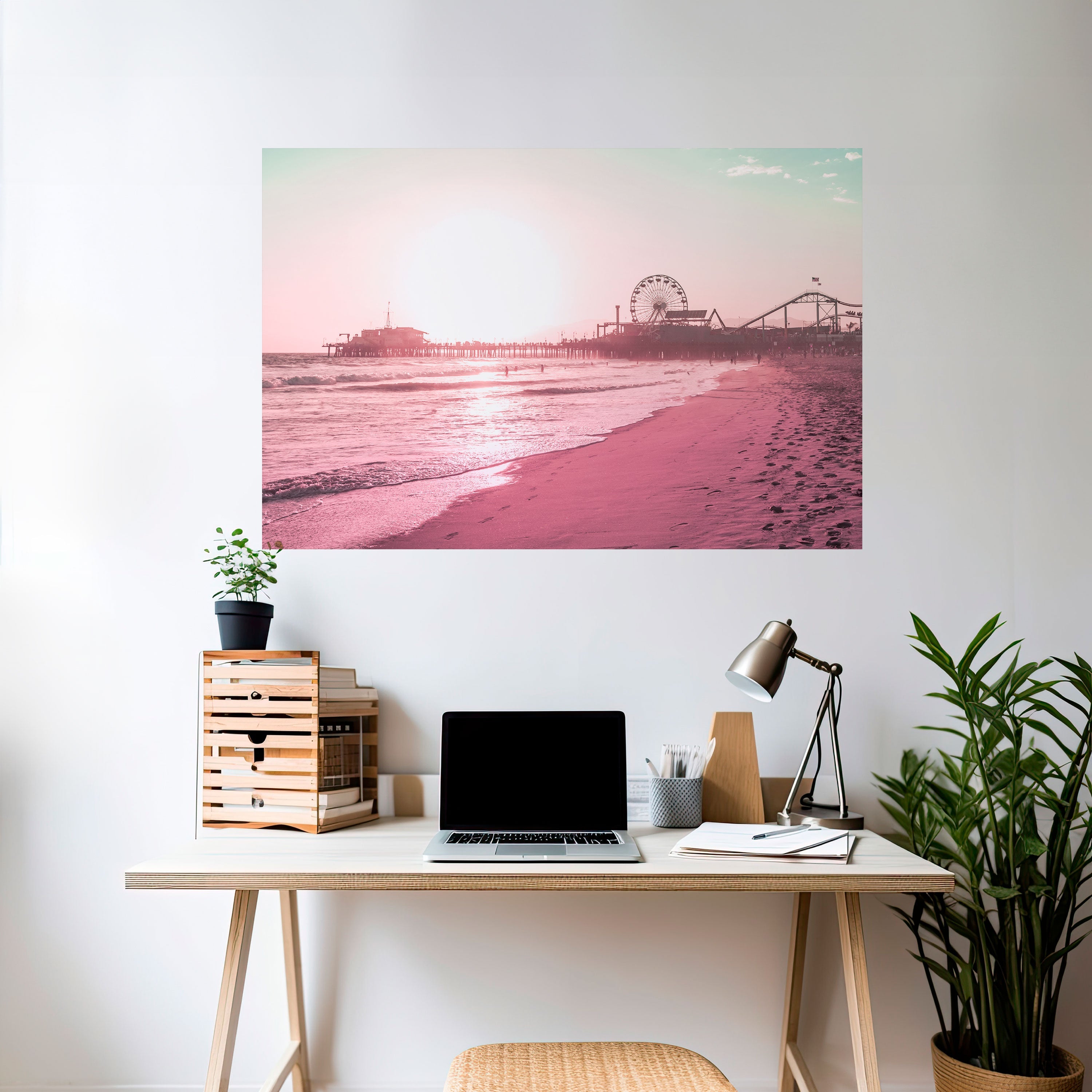 PASTEL COAST VIBES Horizontales Poster zum Abziehen und Aufkleben