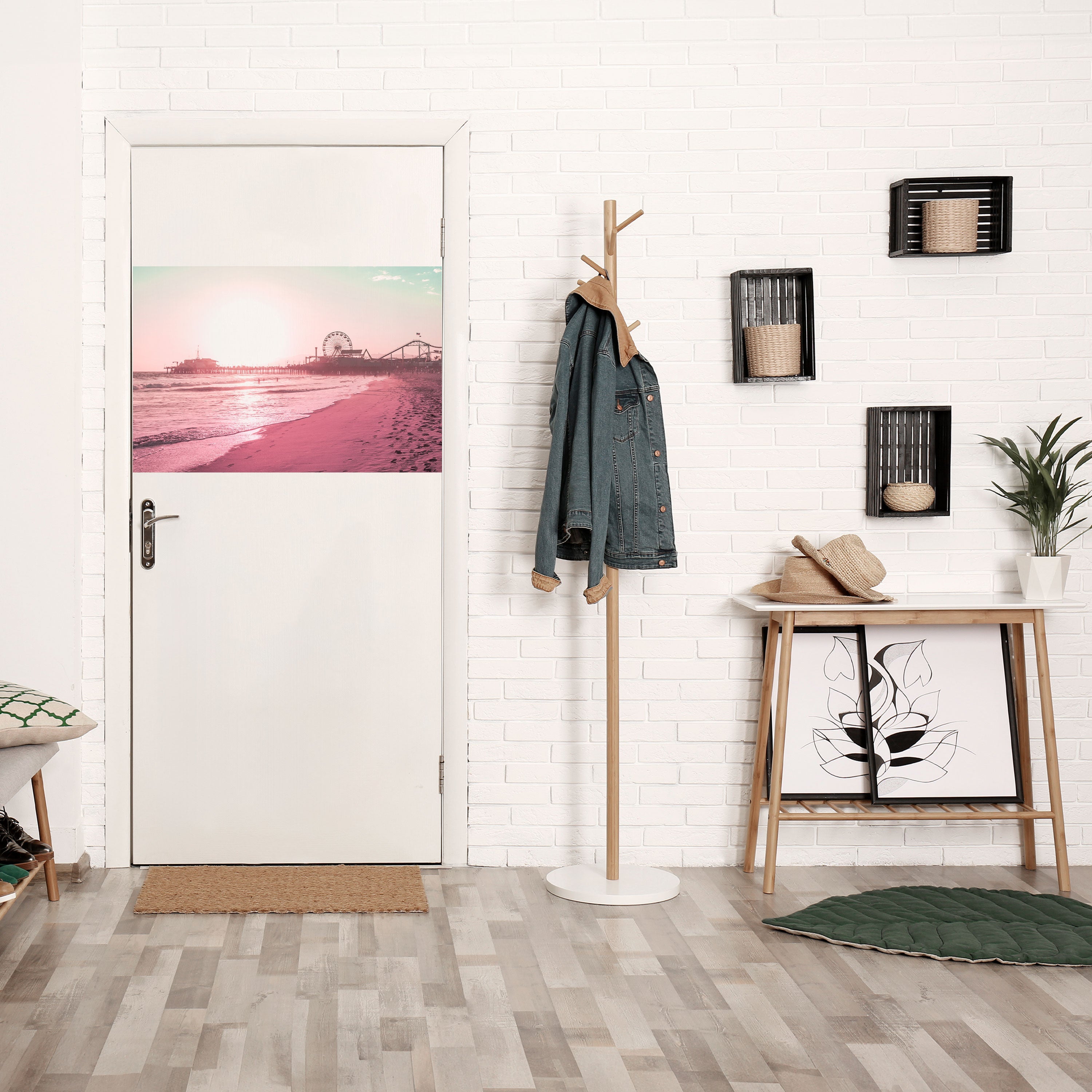 PASTEL COAST VIBES Horizontales Poster zum Abziehen und Aufkleben