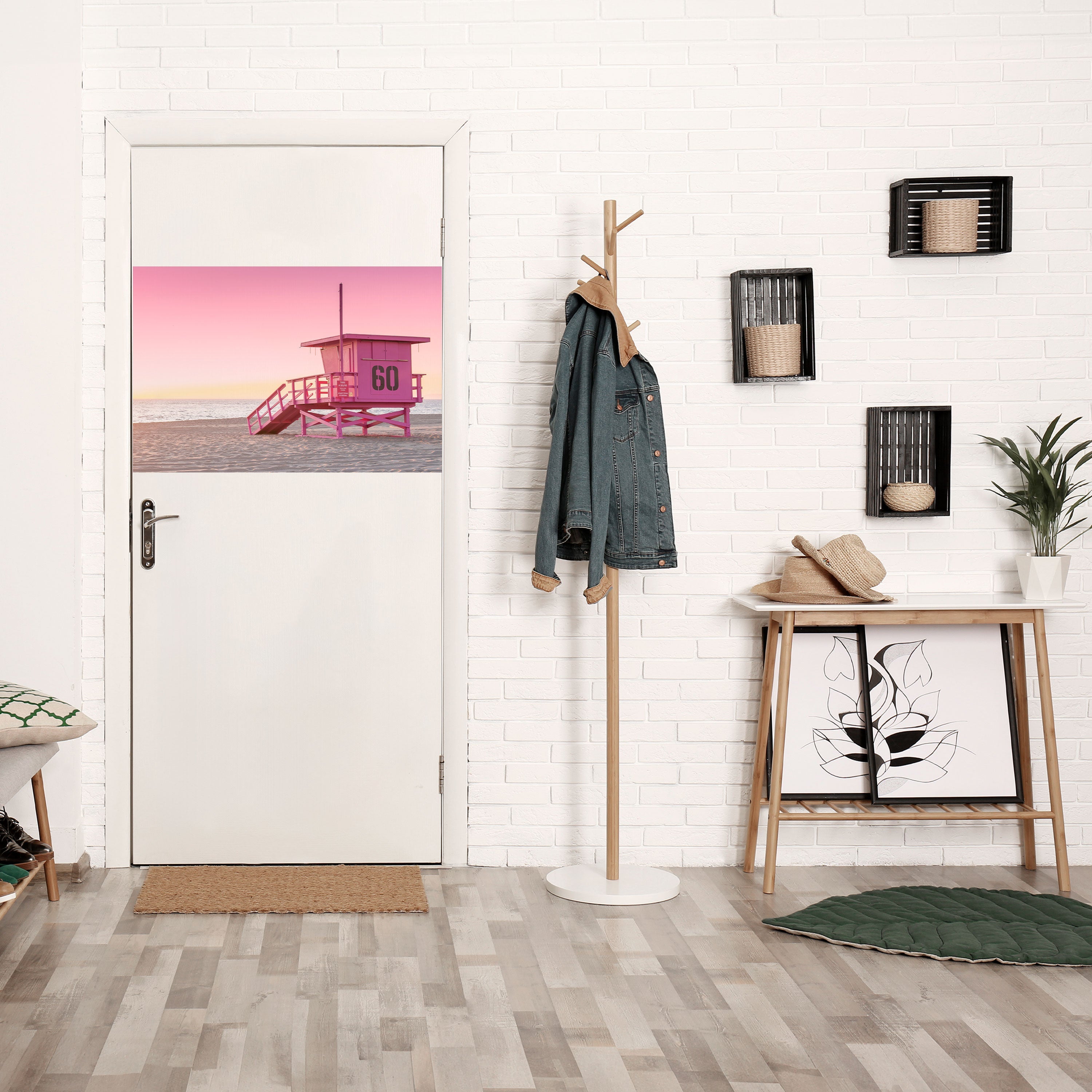PINK PARADISE WATCH Horizontales Poster zum Abziehen und Aufkleben