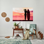 SUNSET SURF SPIRIT Peel and Stick Horizontal Poster