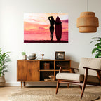 SUNSET SURF SPIRIT Peel and Stick Horizontal Poster