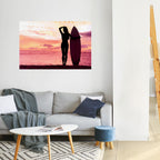 SUNSET SURF SPIRIT Peel and Stick Horizontal Poster