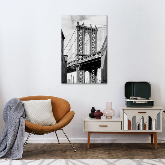 BRIDGE OF TIME Vertical Canvas Print