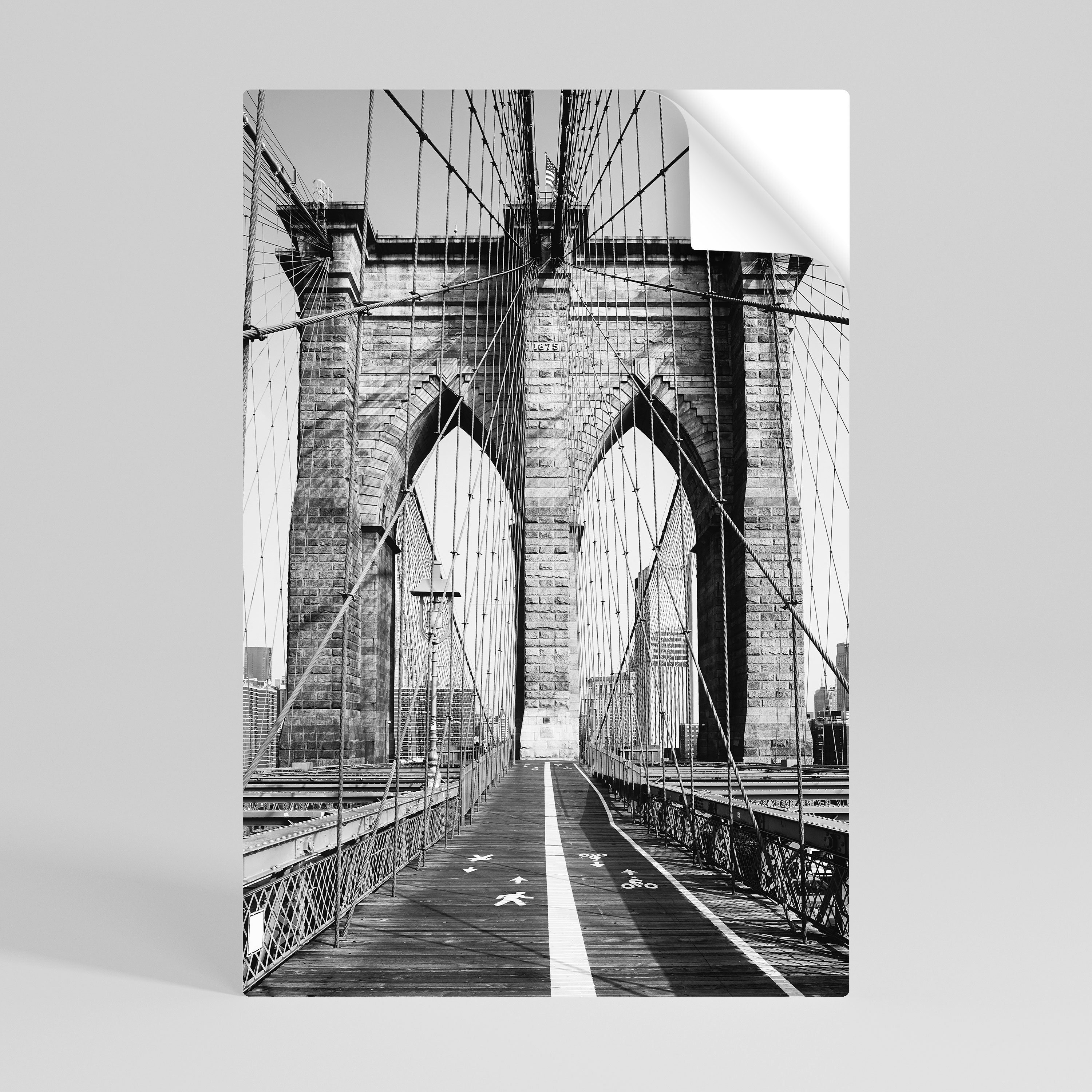 STRINGS OF HISTORY Selbstklebendes Poster - Hochformat