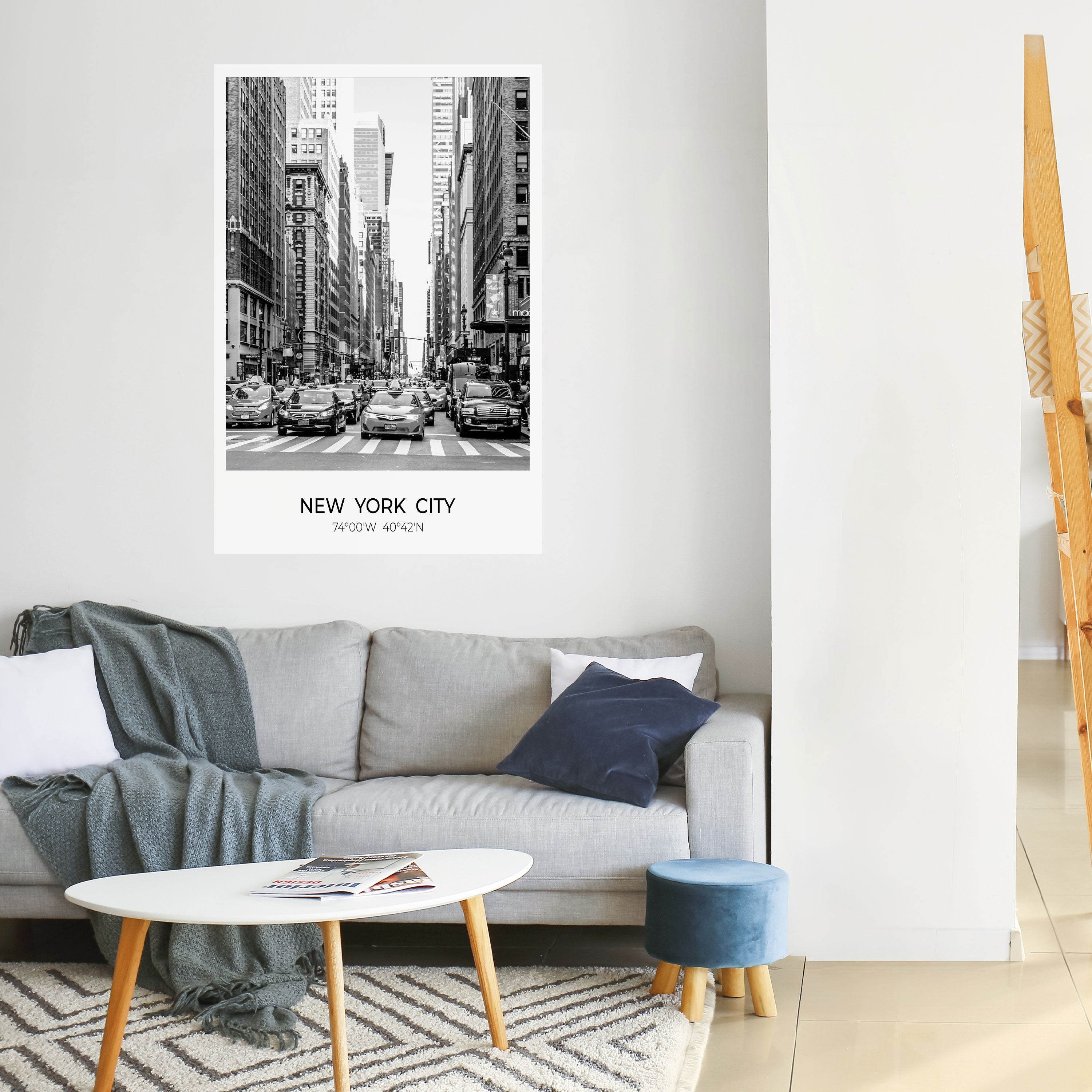 ZEITLOSE NEW YORK VIBES Vertikales Poster zum Abziehen und Aufkleben