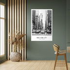 TIMELESS NEW YORK VIBES Selbstklebendes Poster - Hochformat