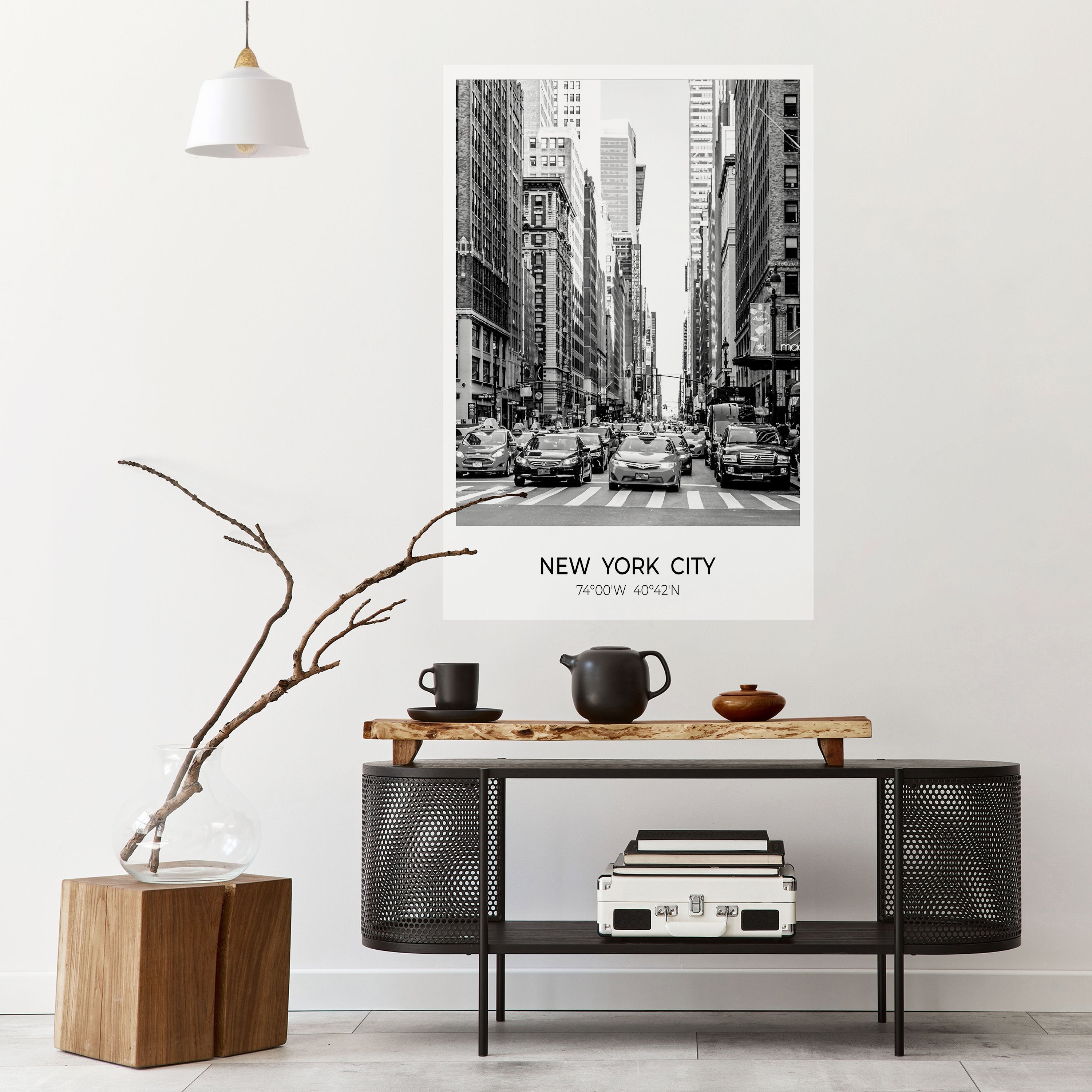 ZEITLOSE NEW YORK VIBES Vertikales Poster zum Abziehen und Aufkleben