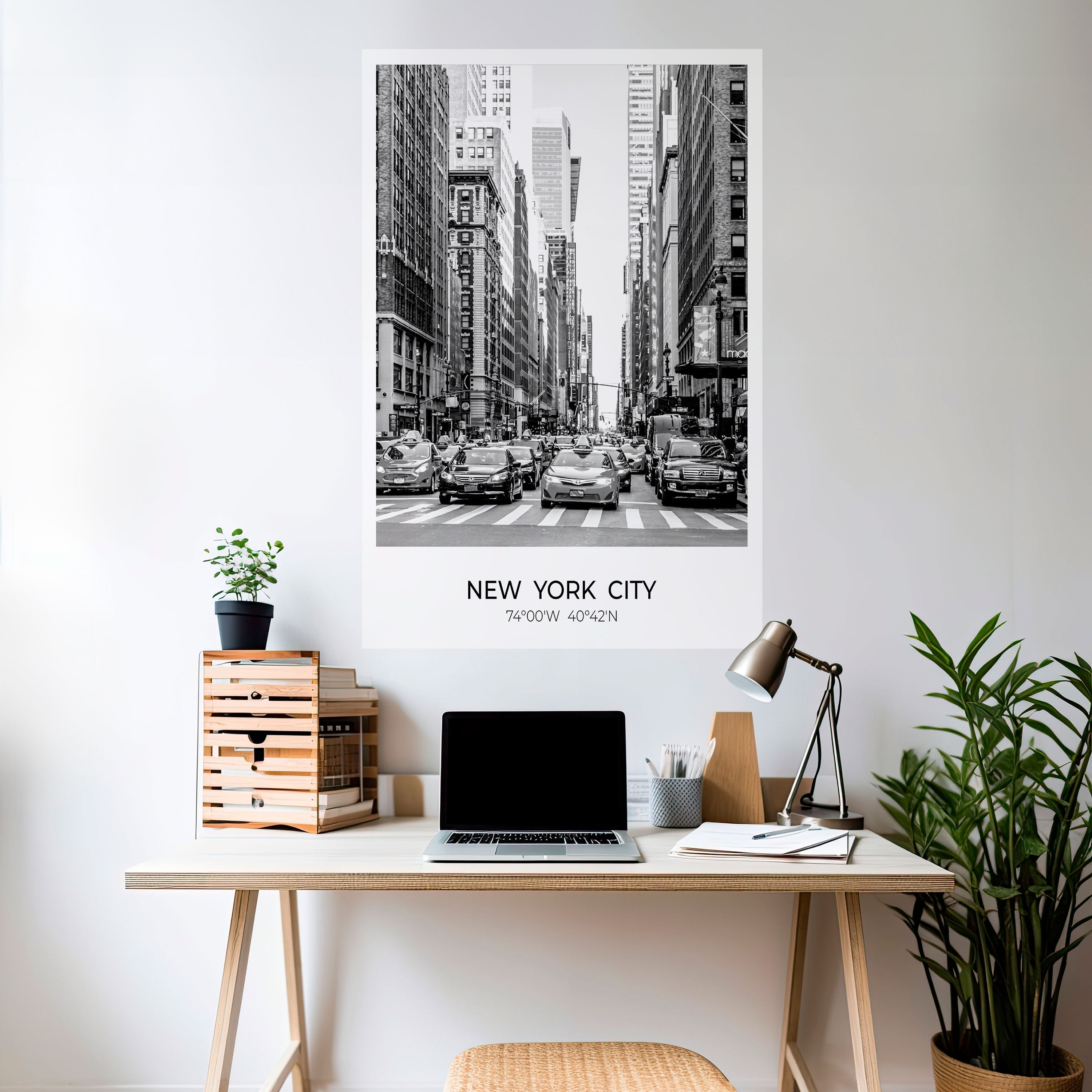 ZEITLOSE NEW YORK VIBES Vertikales Poster zum Abziehen und Aufkleben