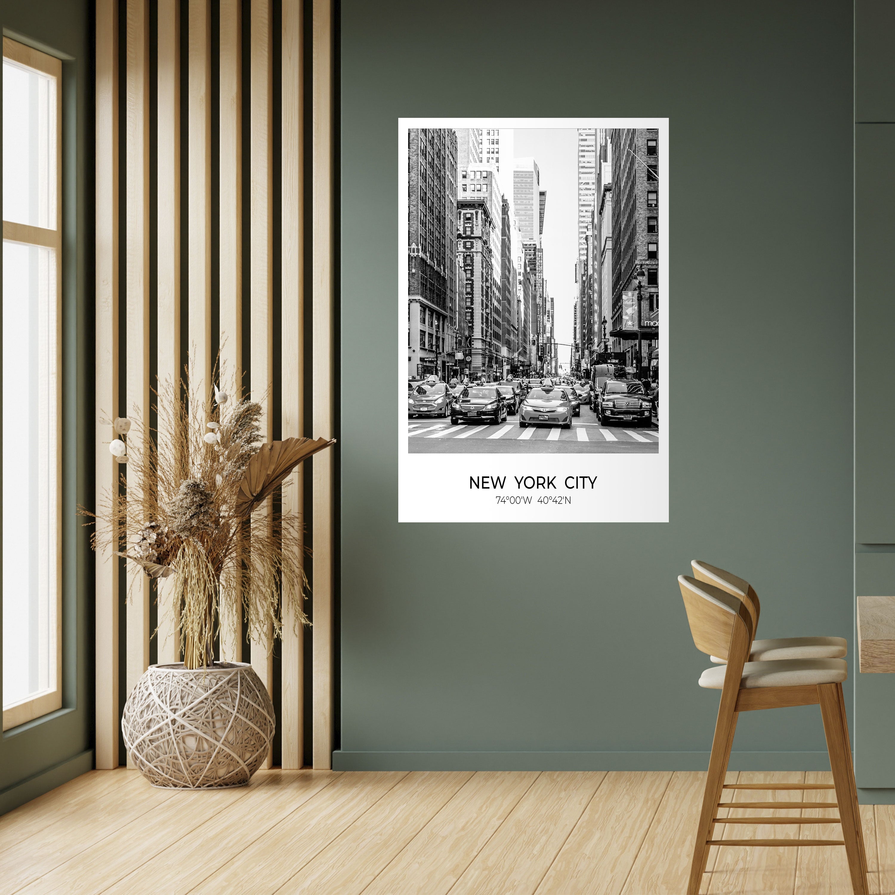 ZEITLOSE NEW YORK VIBES Vertikales Poster zum Abziehen und Aufkleben
