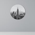 EMPIRE STATE BUILDING Runde Wanddekoration Ø 69 cm