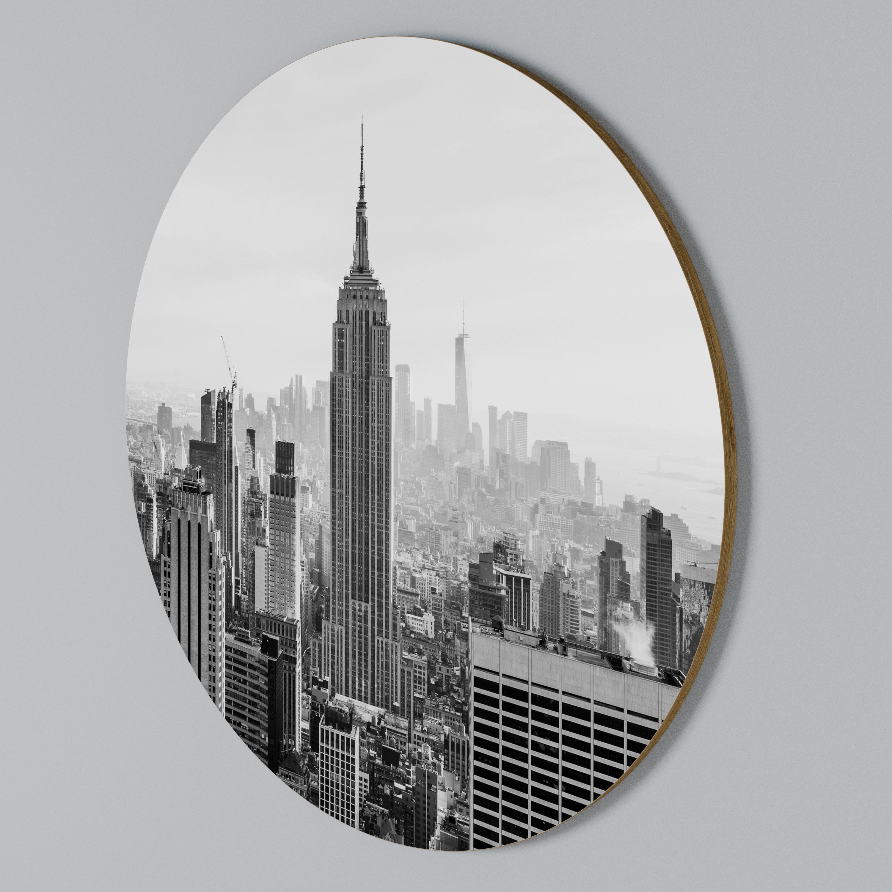 EMPIRE STATE BUILDING Round Wall Art