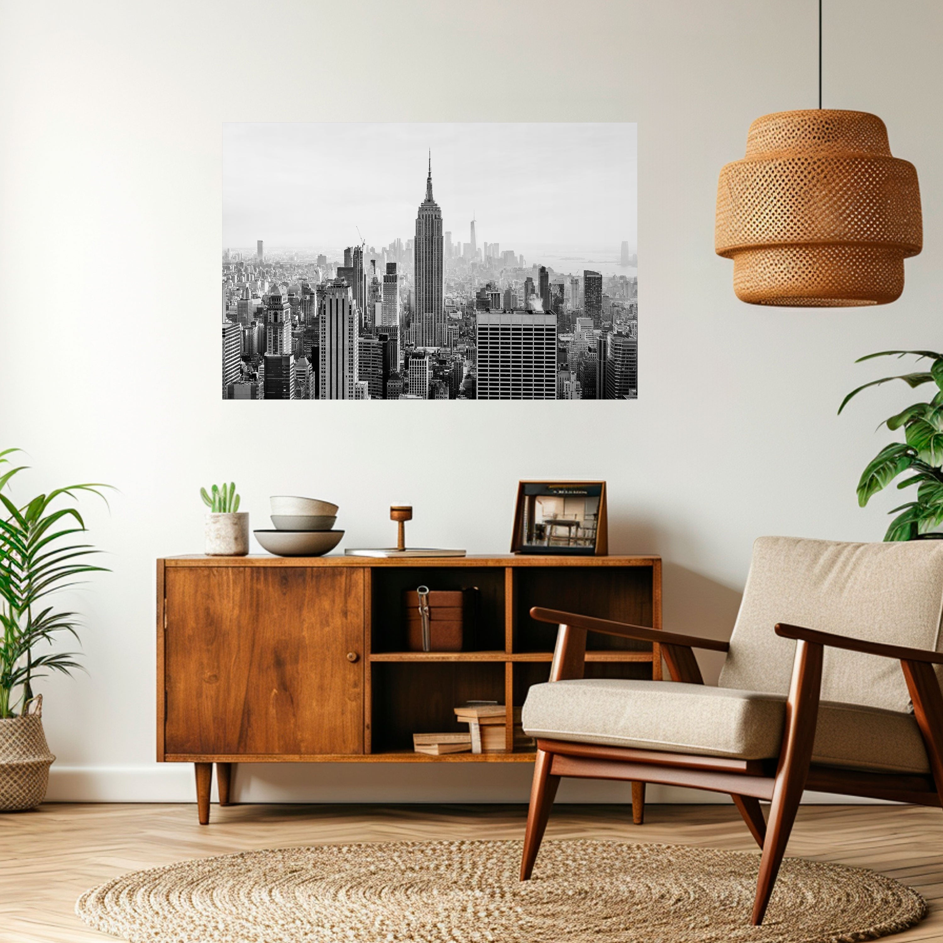 EMPIRE STATE BUILDING Horizontales Poster zum Abziehen und Aufkleben