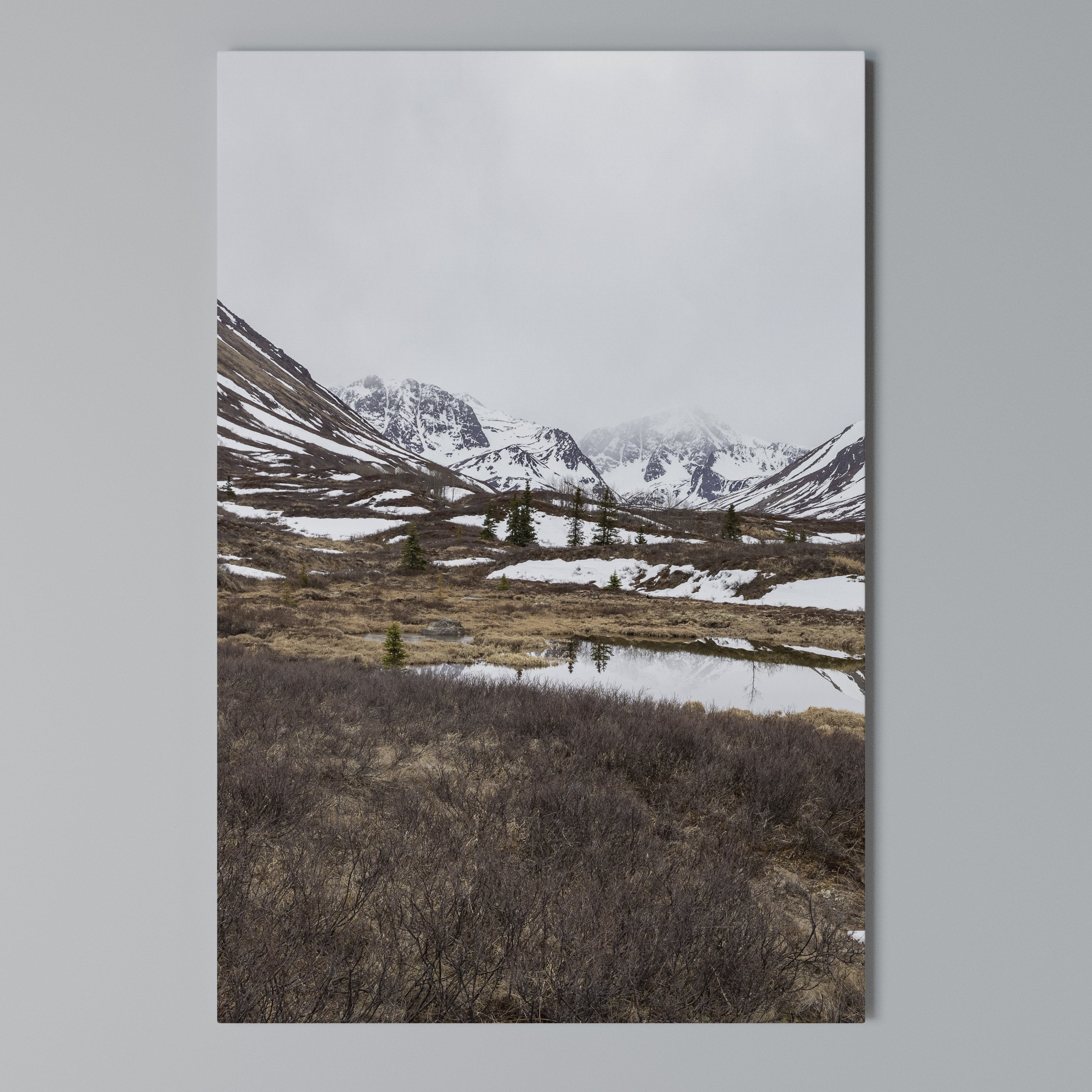 ECHOES OF WINTER Vertical Canvas Print