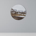 ECHOES OF WINTER Runde Wanddekoration Ø 69 cm