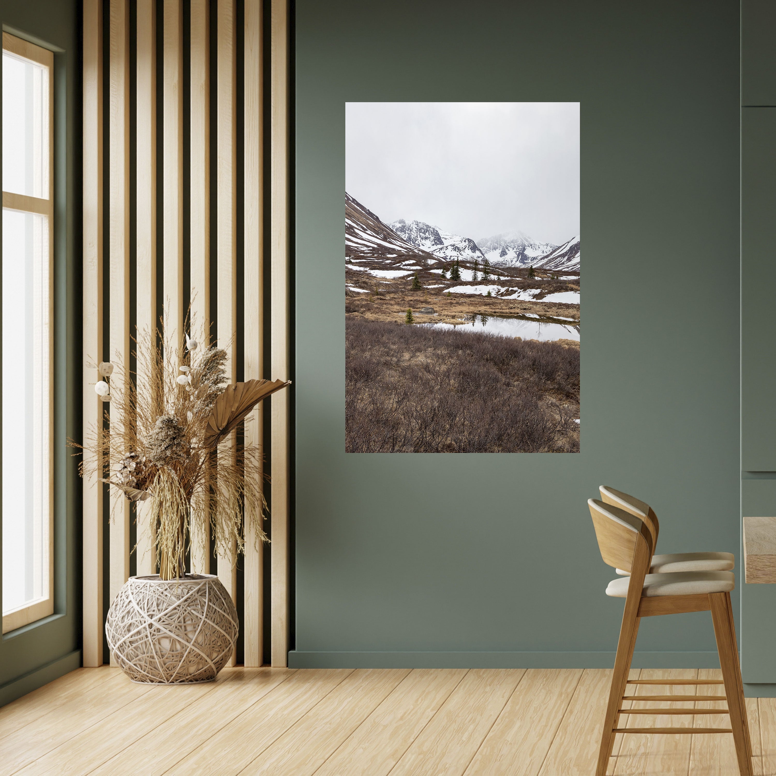 ECHOES OF WINTER Vertikales Poster zum Abziehen und Aufkleben
