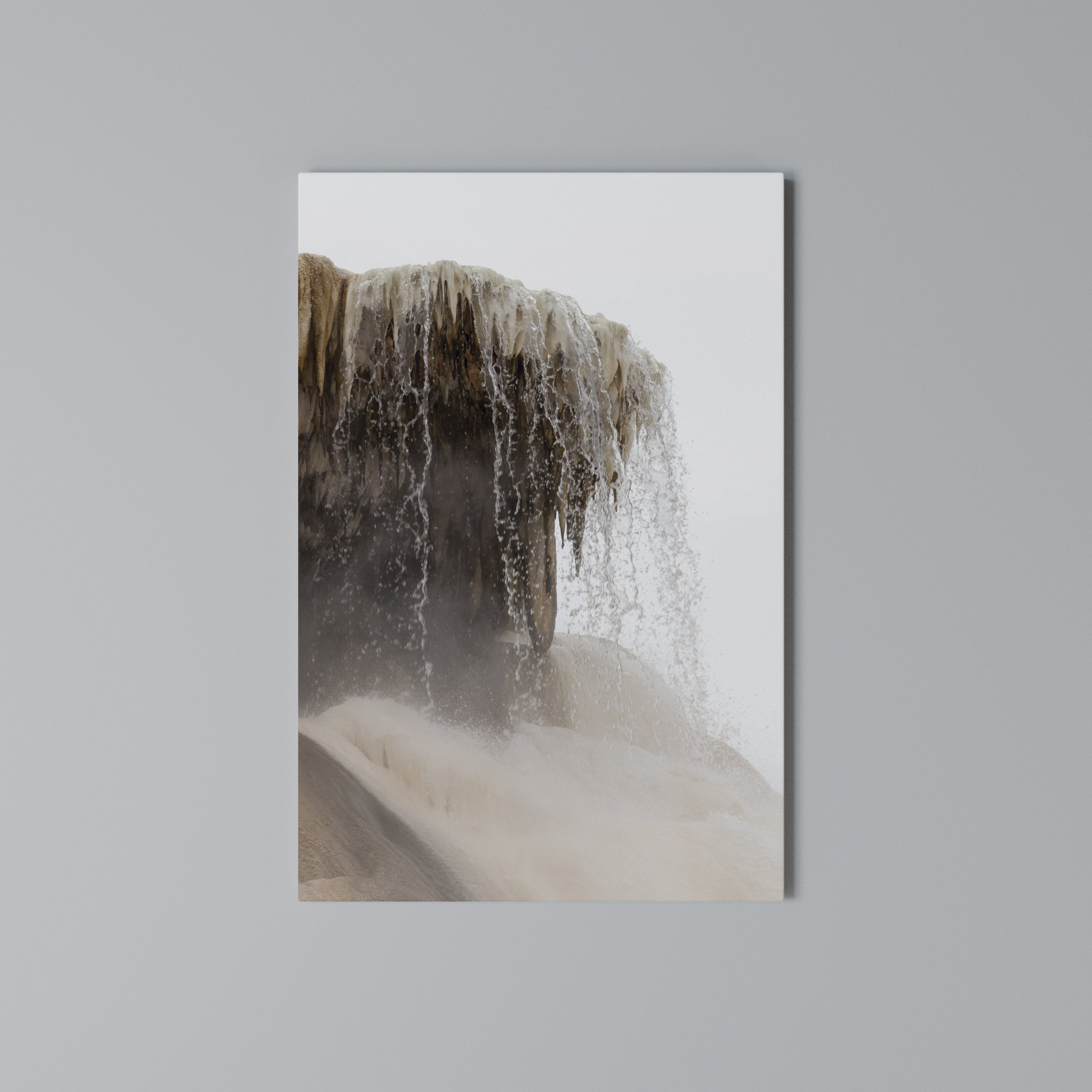 MAMMOTH HOT SPRINGS Vertical Canvas Print
