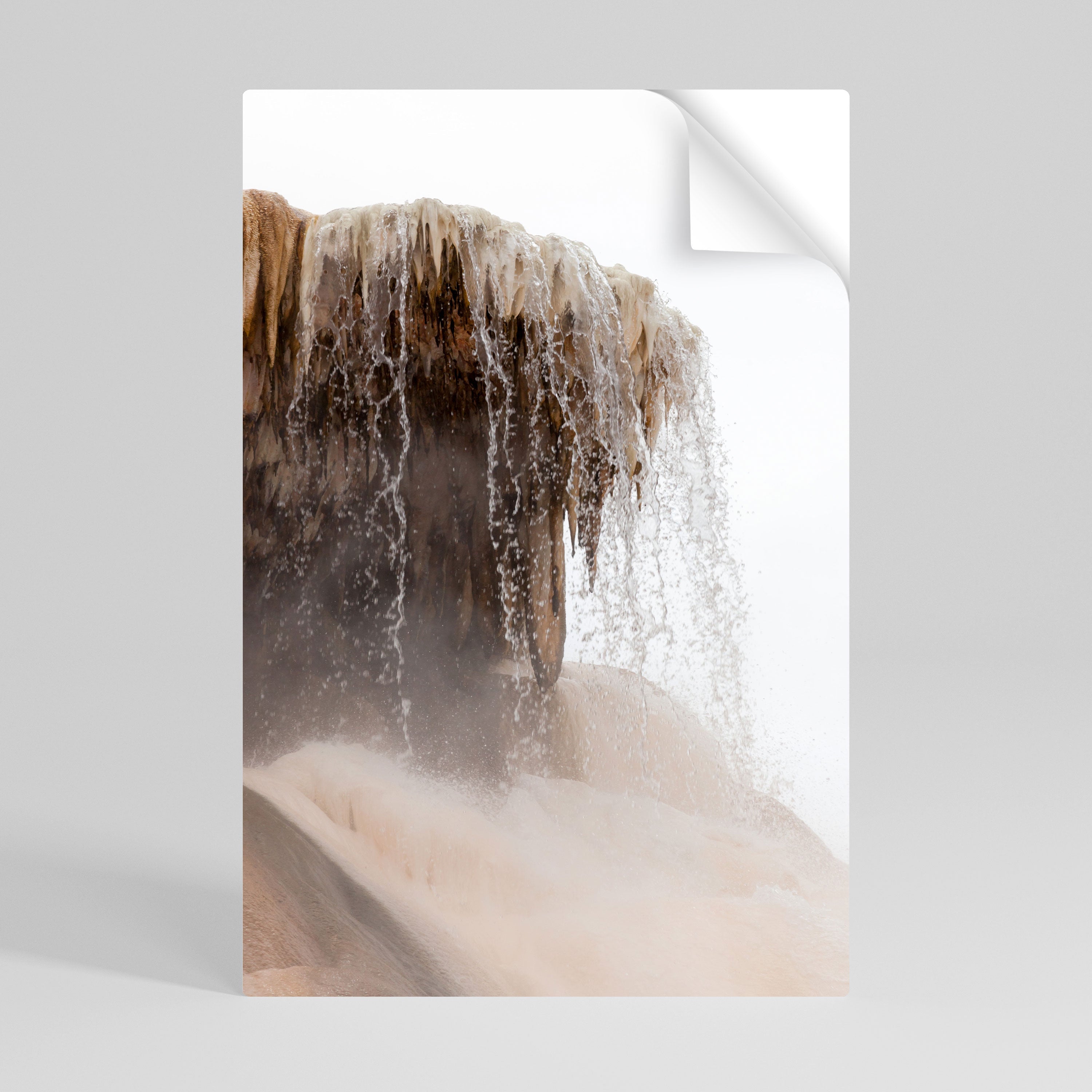 MAMMOTH HOT SPRINGS Vertikales Poster zum Abziehen und Aufkleben