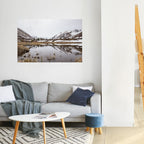 SNOW-KISSED REFLECTIONS Peel and Stick Horizontal Poster