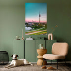 TOWERING DREAMSCAPE Selbstklebendes Poster - Hochformat