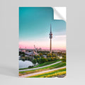 TOWERING DREAMSCAPE Selbstklebendes Poster - Hochformat