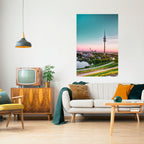 TOWERING DREAMSCAPE Selbstklebendes Poster - Hochformat