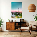 TOWERING DREAMSCAPE Selbstklebendes Poster - Hochformat