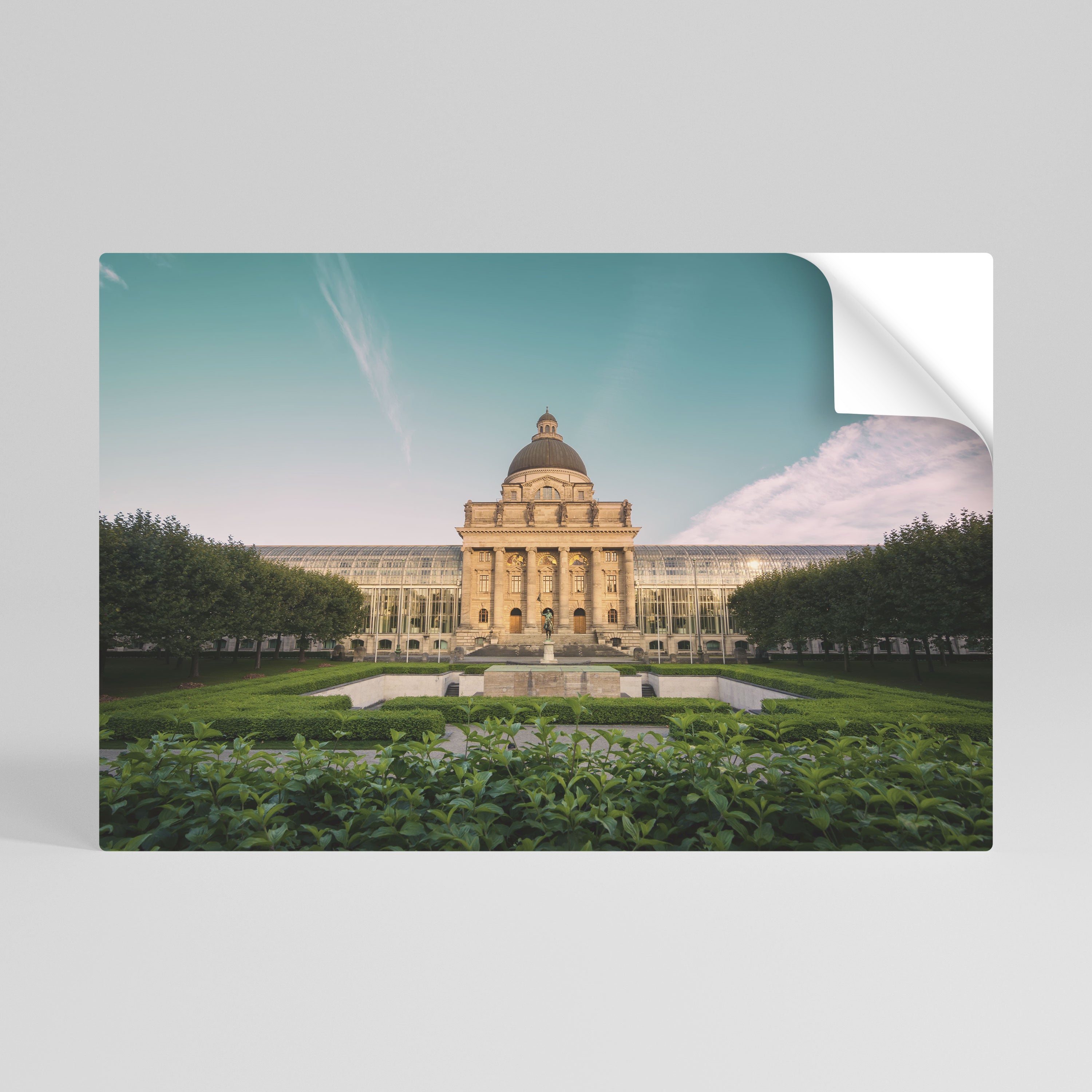TRANQUIL PALACE VIEW Selbstklebendes Horizontal-Poster
