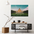 TRANQUIL PALACE VIEW Selbstklebendes Horizontal-Poster