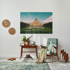 TRANQUIL PALACE VIEW Selbstklebendes Horizontal-Poster