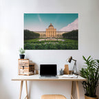 TRANQUIL PALACE VIEW Selbstklebendes Horizontal-Poster