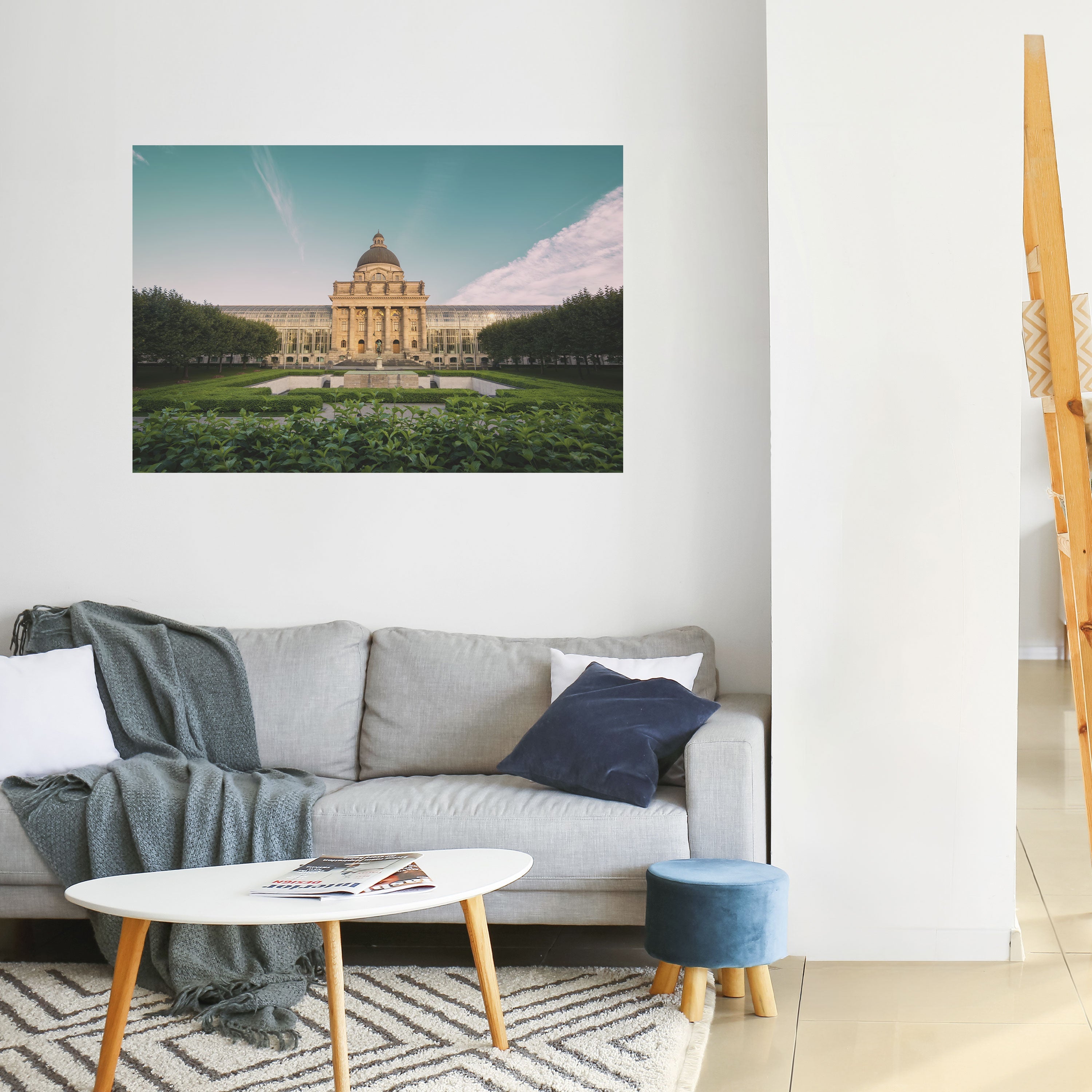 TRANQUIL PALACE VIEW Horizontales Poster zum Abziehen und Aufkleben