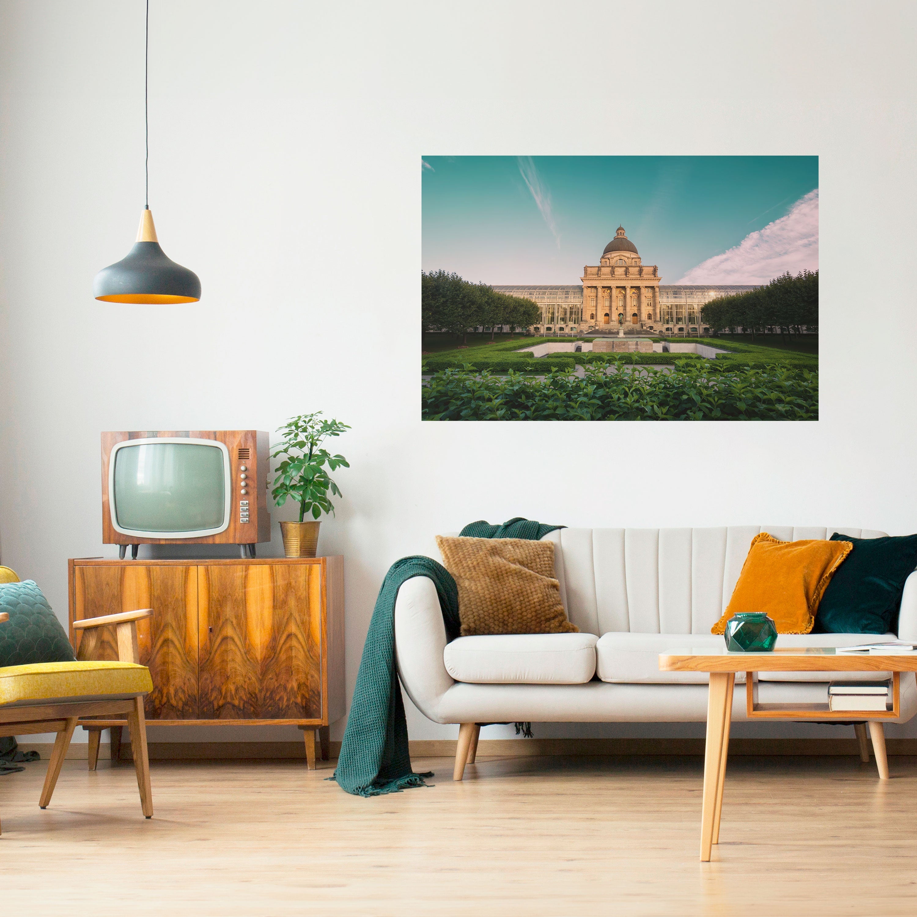 TRANQUIL PALACE VIEW Horizontales Poster zum Abziehen und Aufkleben