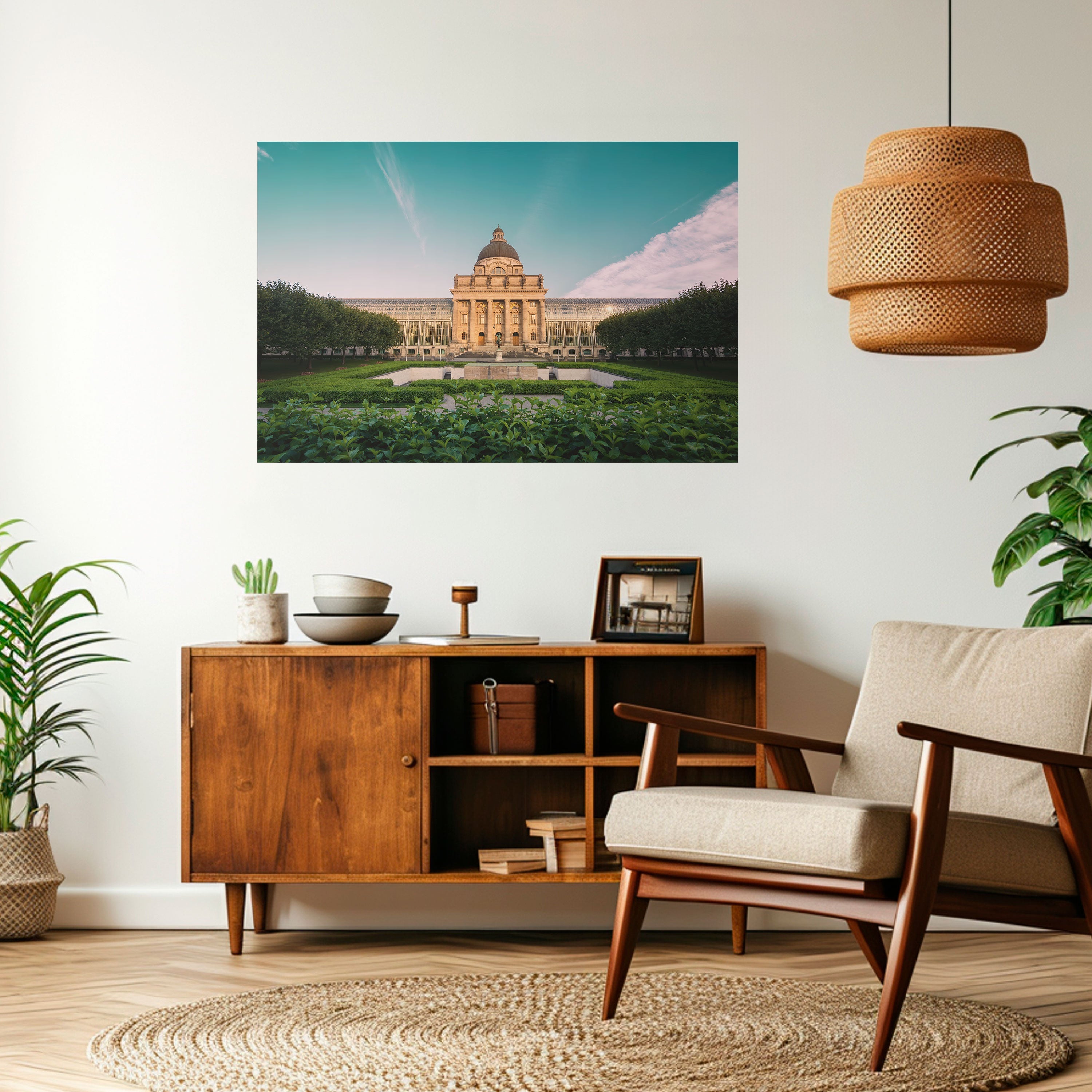 TRANQUIL PALACE VIEW Horizontales Poster zum Abziehen und Aufkleben