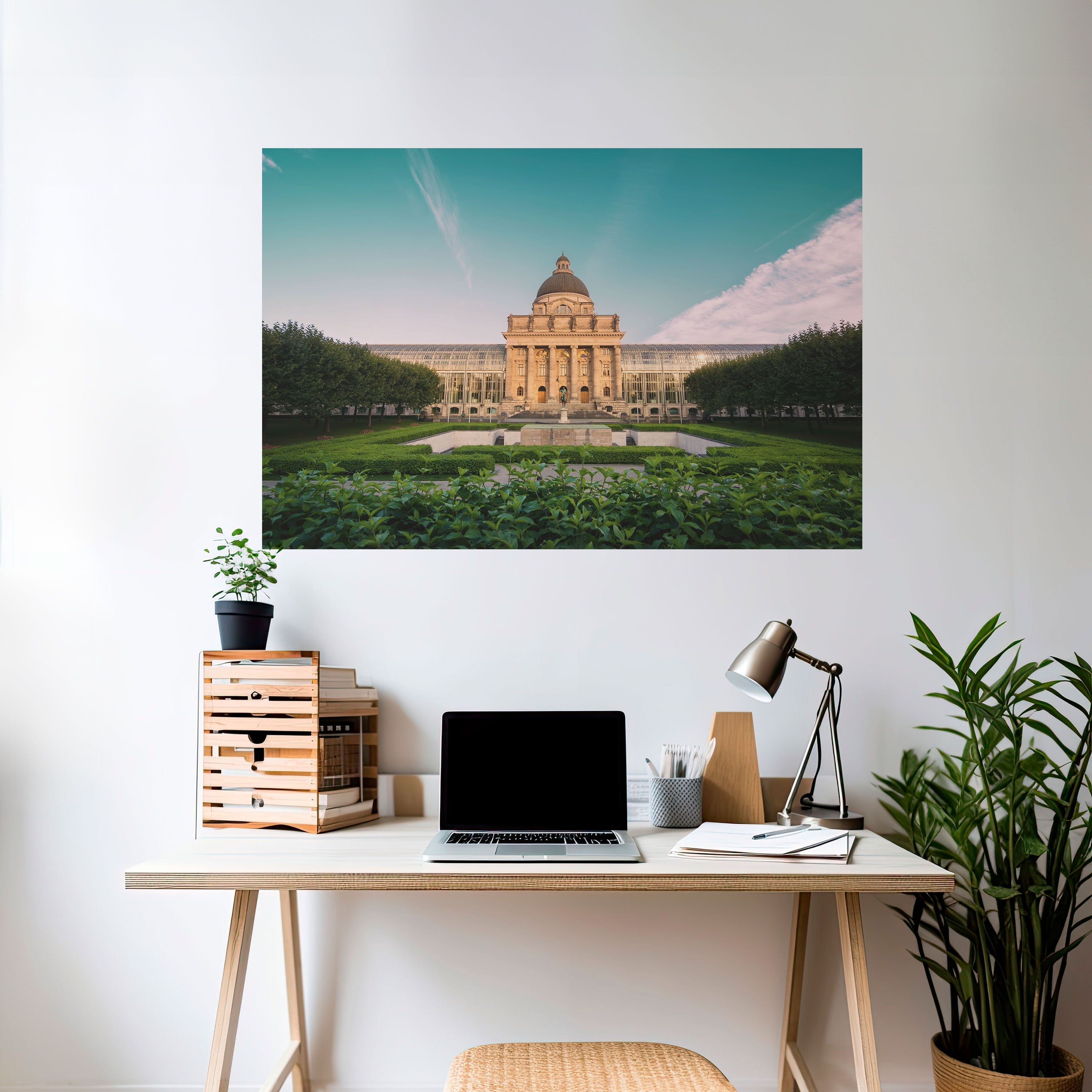 TRANQUIL PALACE VIEW Horizontales Poster zum Abziehen und Aufkleben