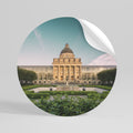 TRANQUIL PALACE VIEW Runder Wandsticker zum Abziehen und Aufkleben