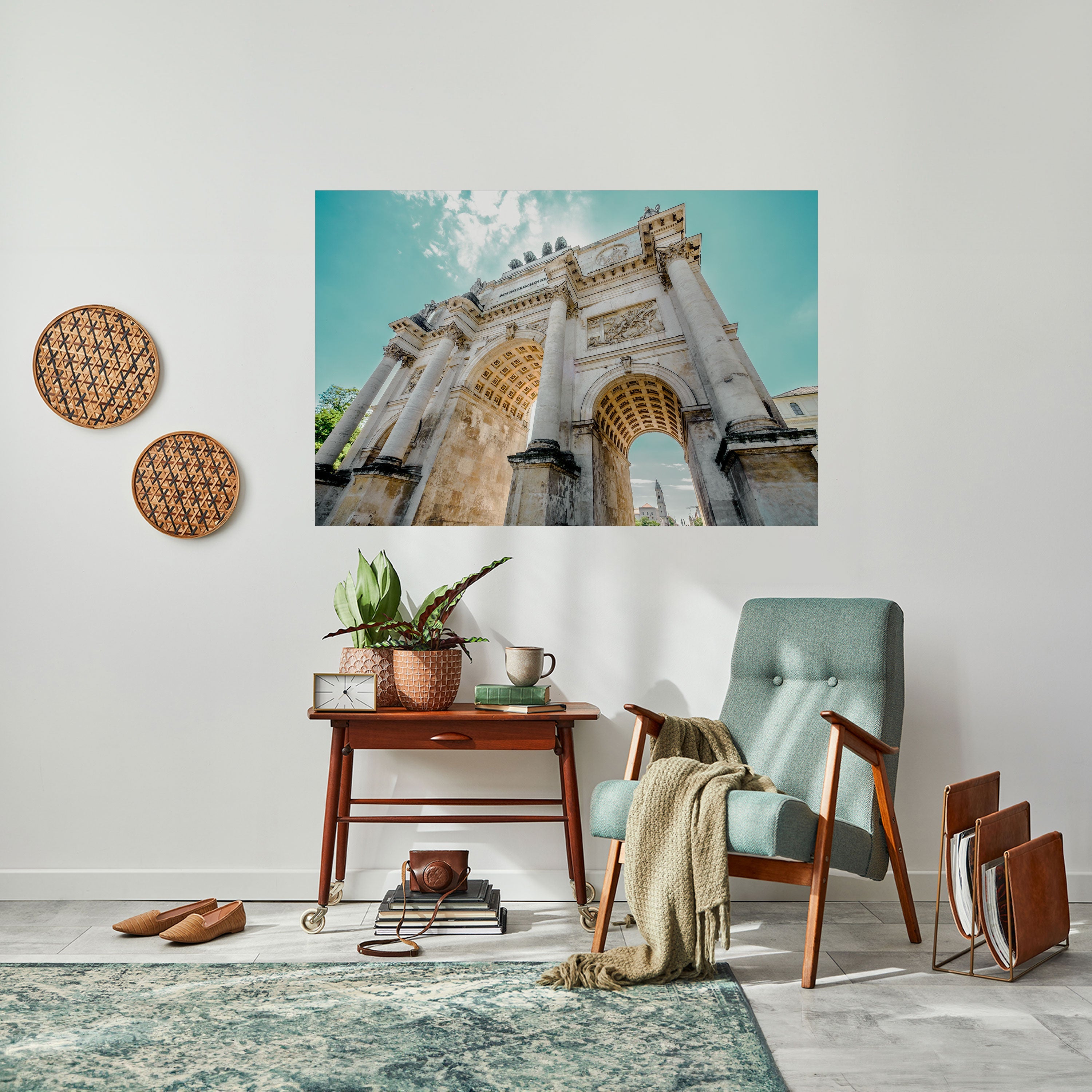 ARCHITEKTURELLE ELEGANZ Horizontales Poster zum Abziehen und Aufkleben