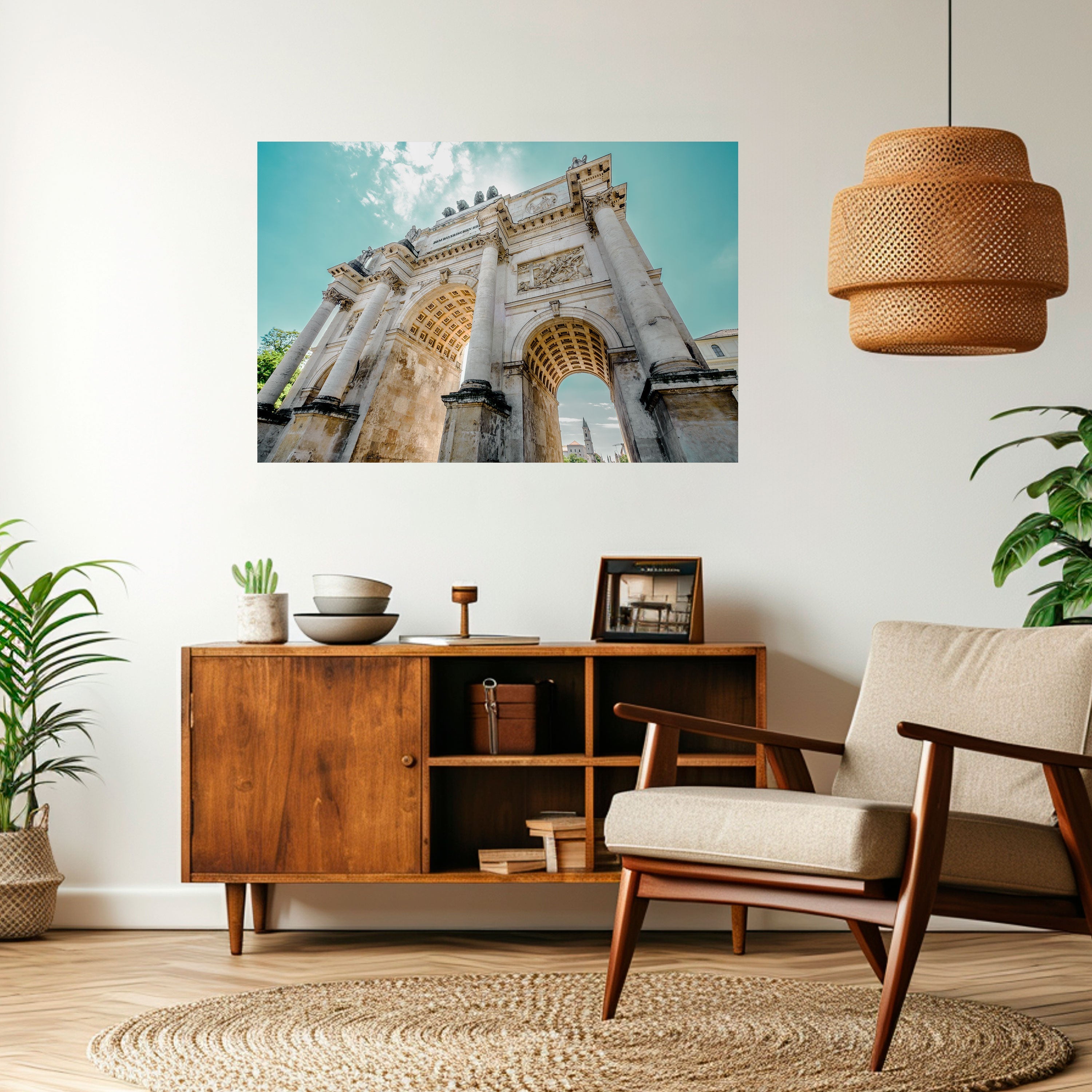 ARCHITEKTURELLE ELEGANZ Horizontales Poster zum Abziehen und Aufkleben