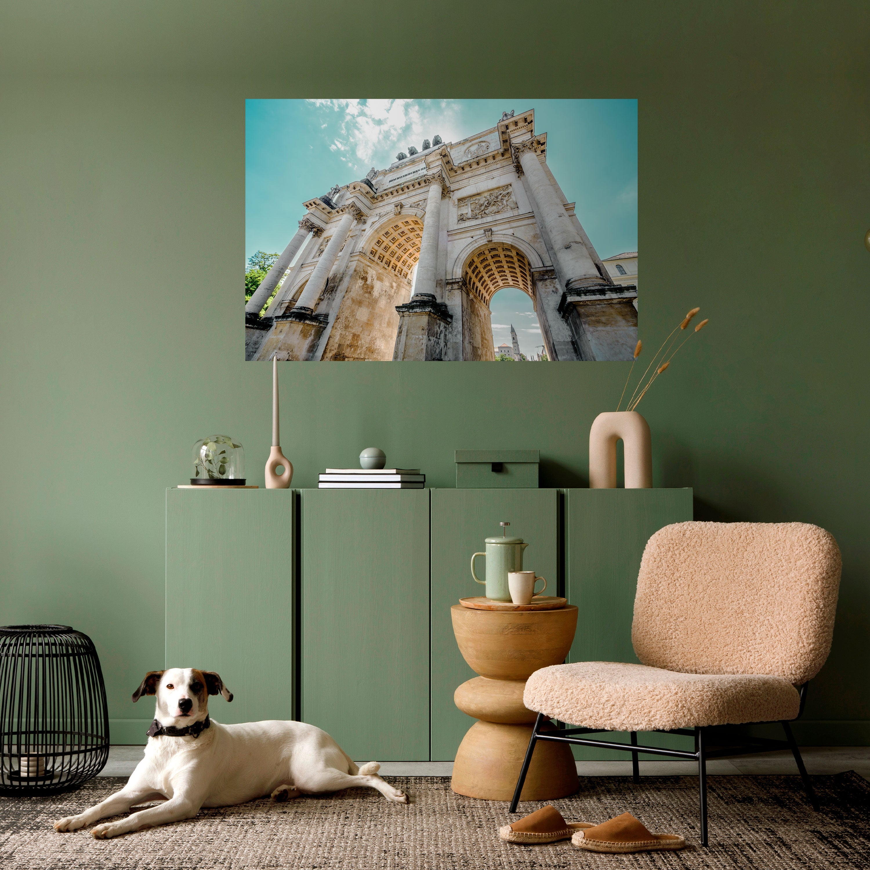 ARCHITEKTURELLE ELEGANZ Horizontales Poster zum Abziehen und Aufkleben