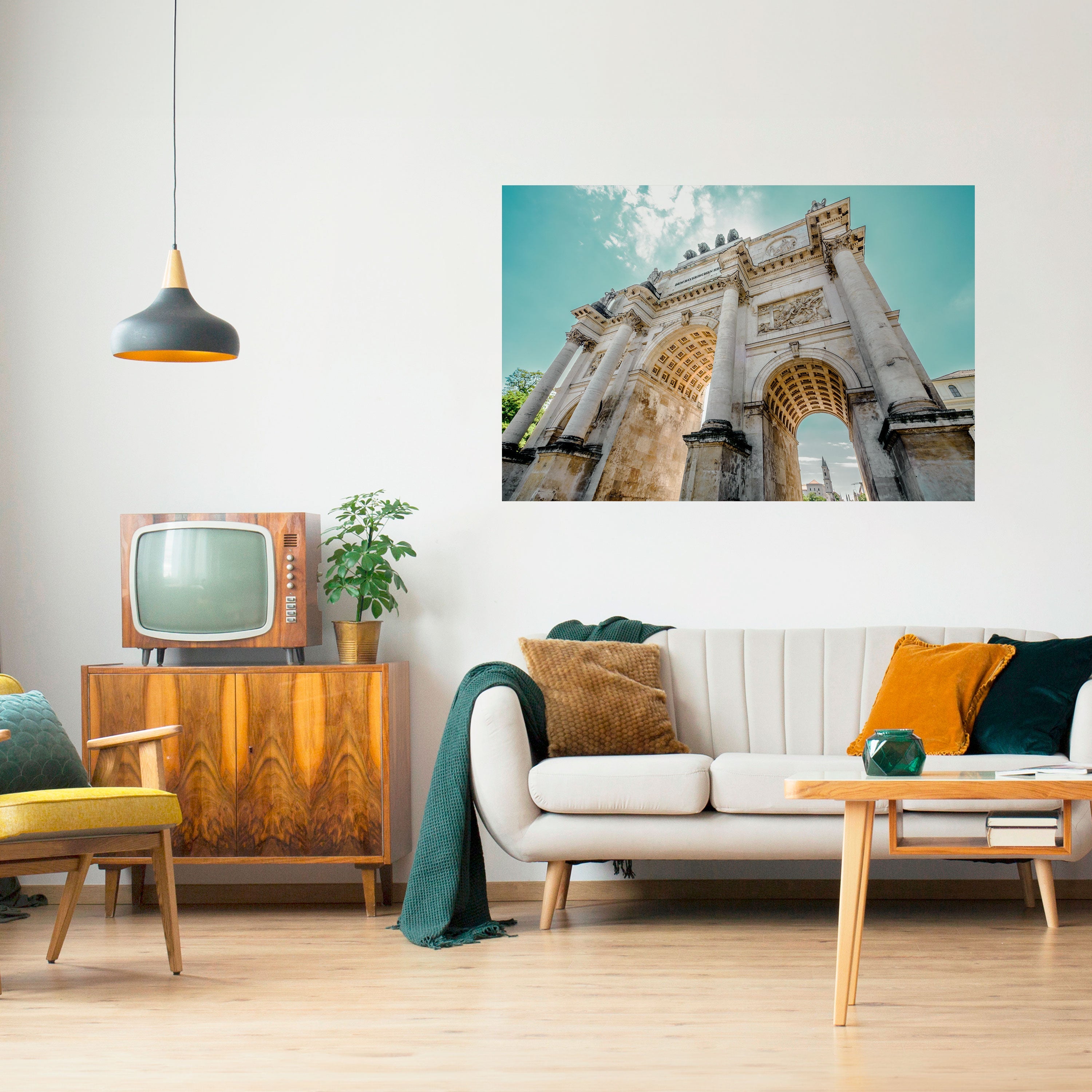 ARCHITEKTURELLE ELEGANZ Horizontales Poster zum Abziehen und Aufkleben