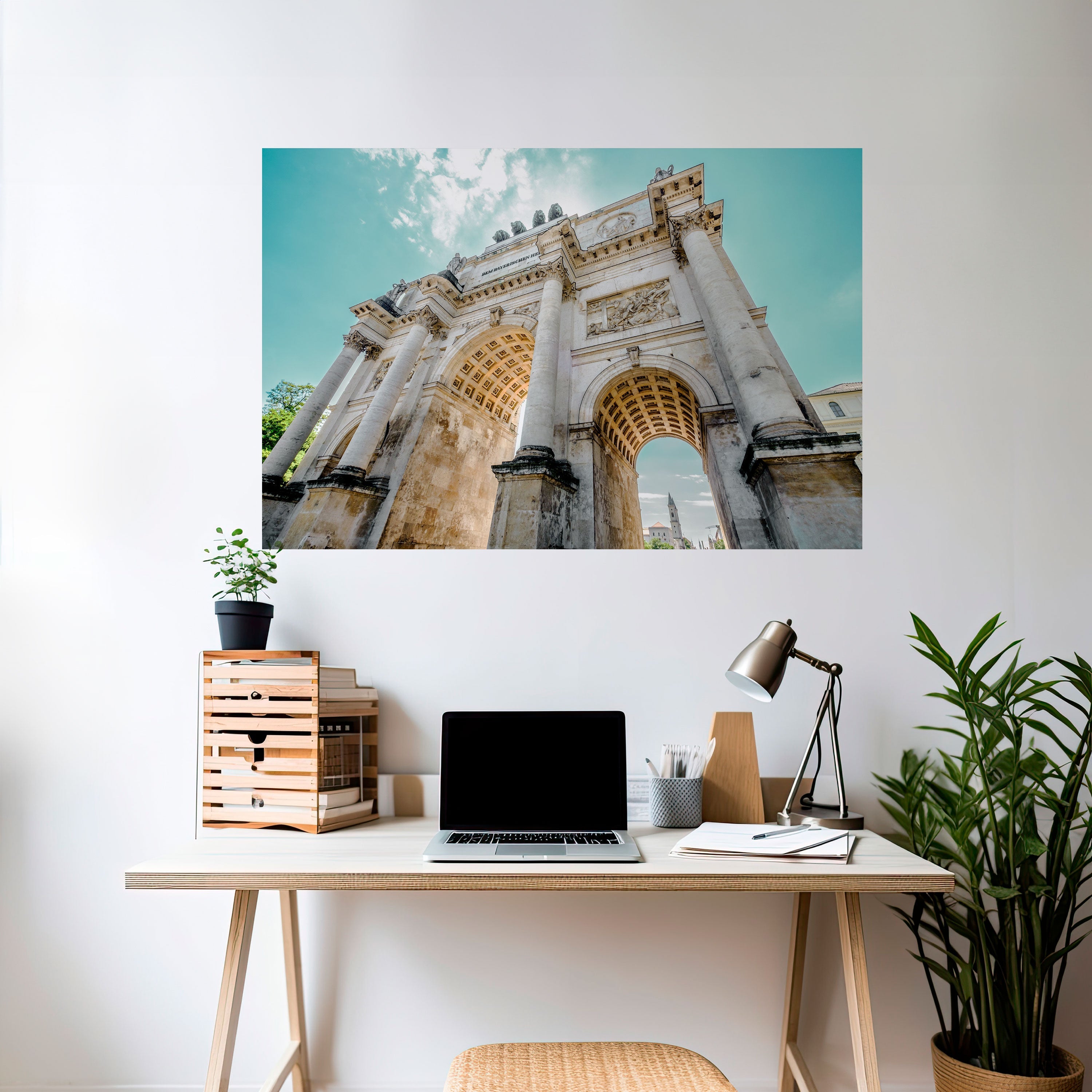 ARCHITEKTURELLE ELEGANZ Horizontales Poster zum Abziehen und Aufkleben
