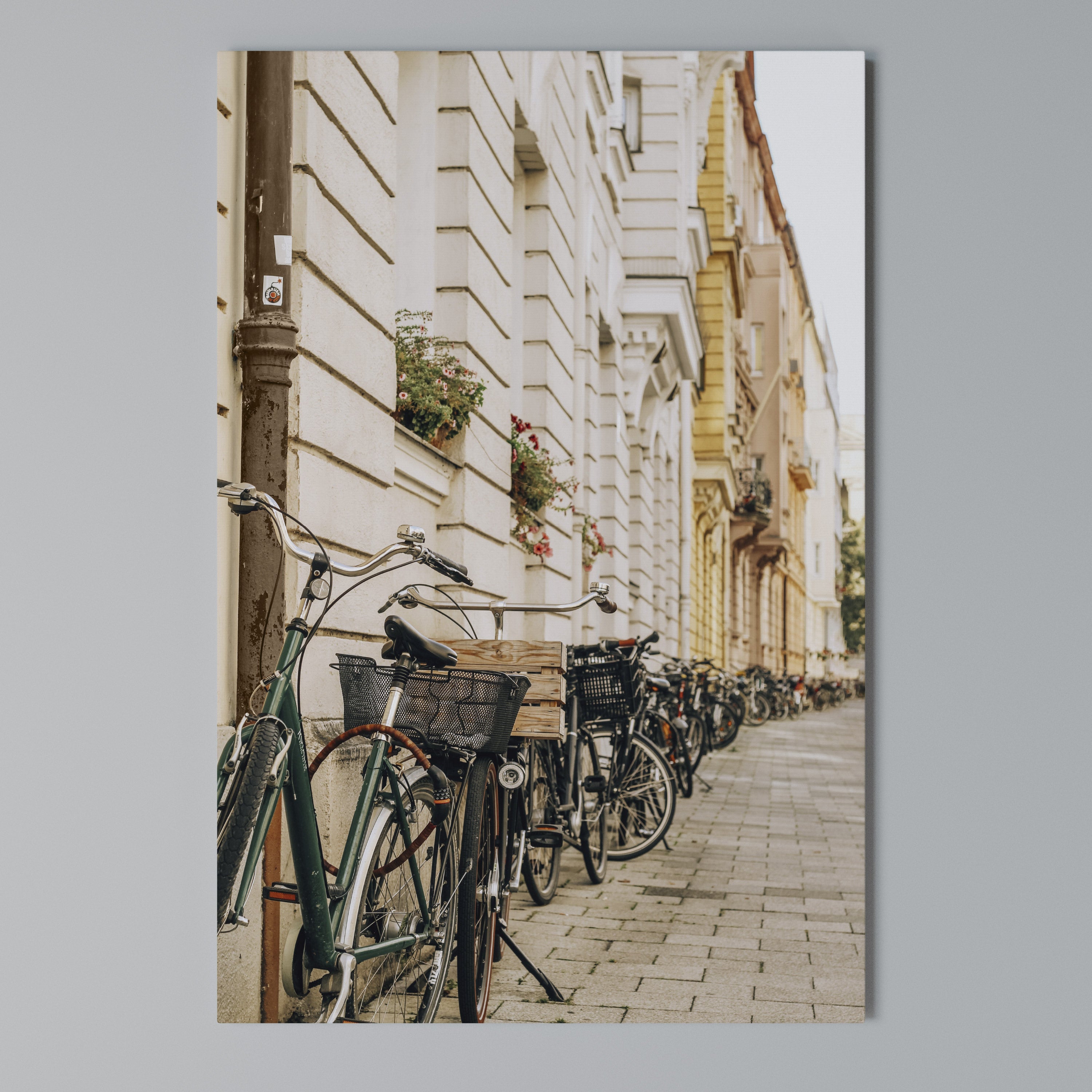 URBAN CYCLE HAVEN Vertical Canvas Print