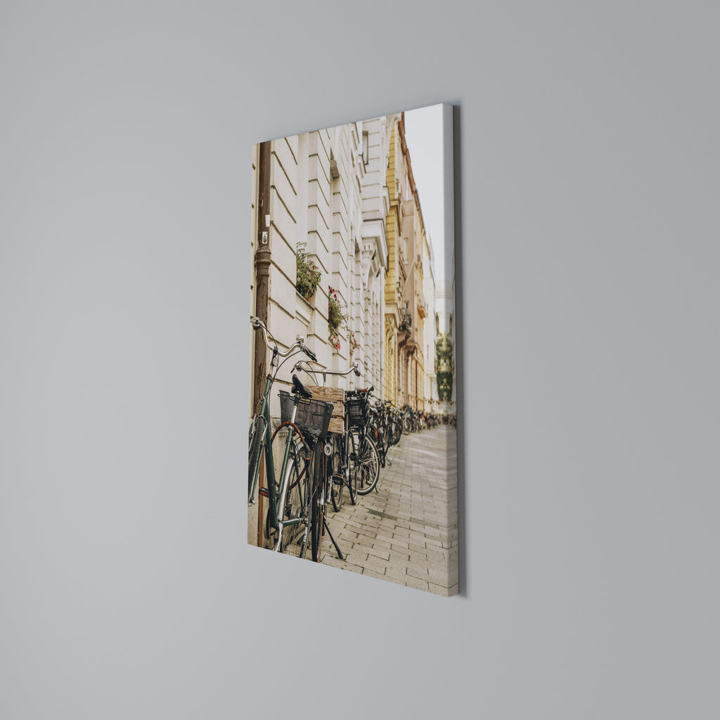 URBAN CYCLE HAVEN Vertical Canvas Print