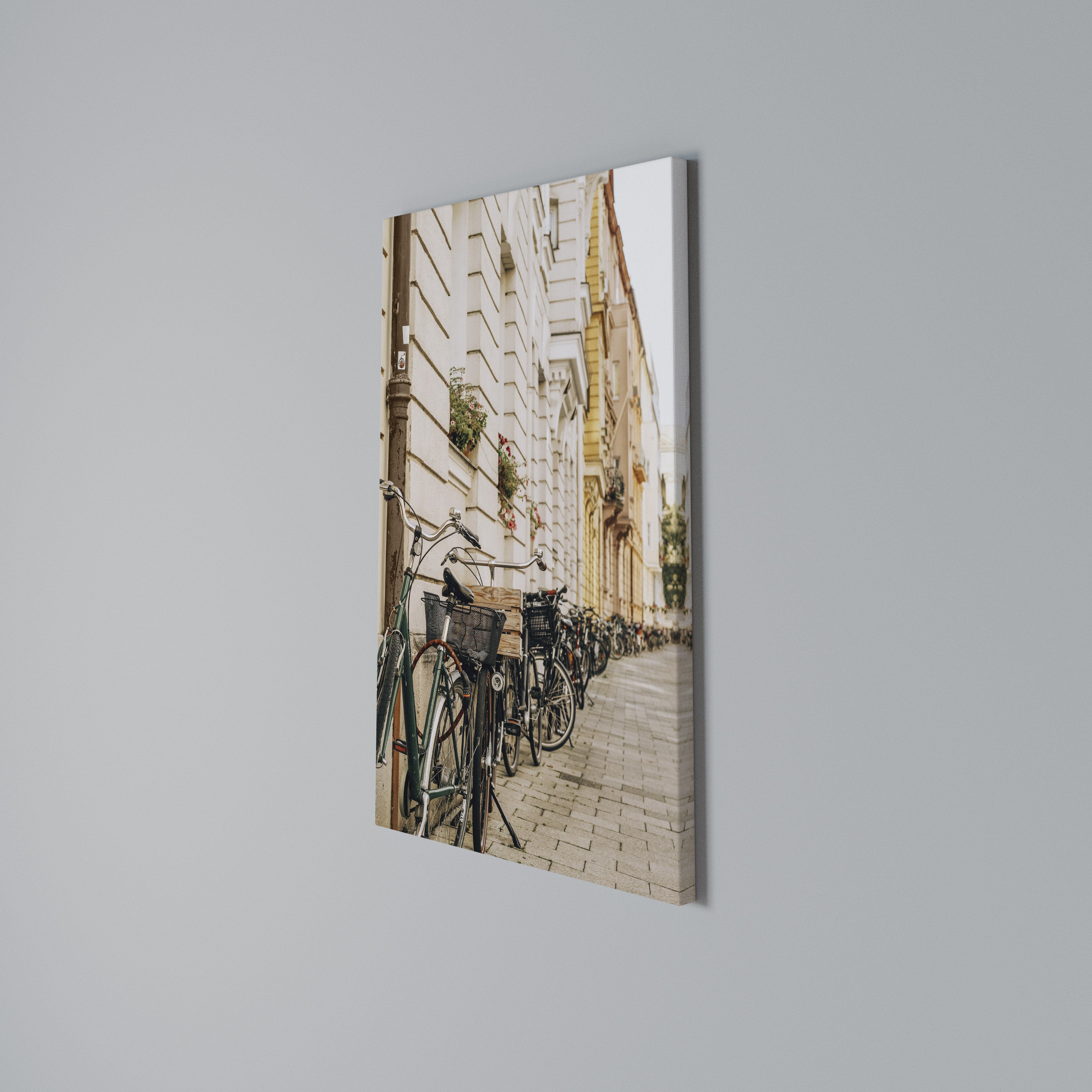 URBAN CYCLE HAVEN Vertical Canvas Print