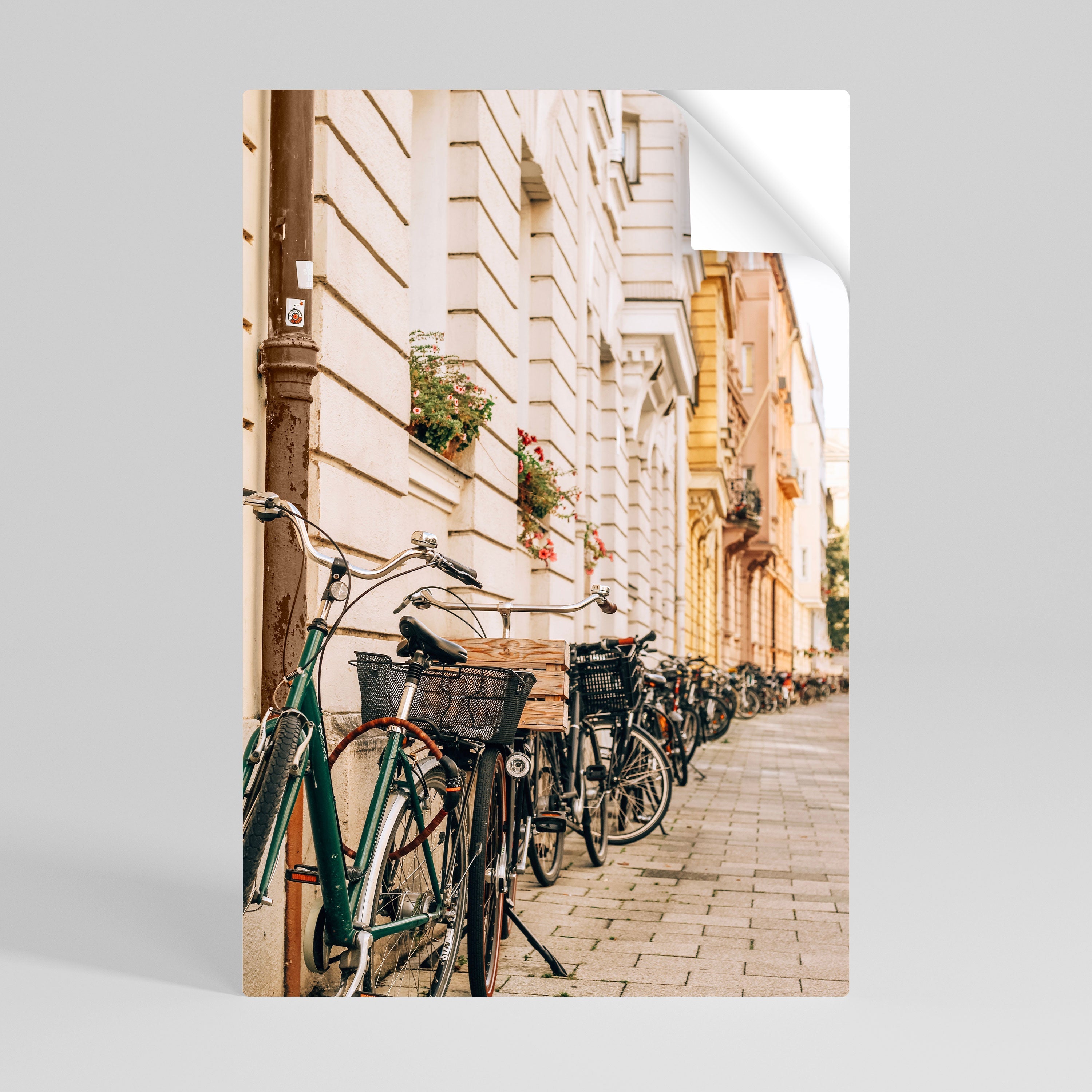 URBAN CYCLE HAVEN Vertikales Poster zum Abziehen und Aufkleben