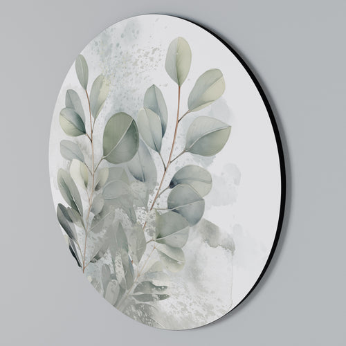 DELIGHTFUL EUCALYPTUS Rundes Wandbild