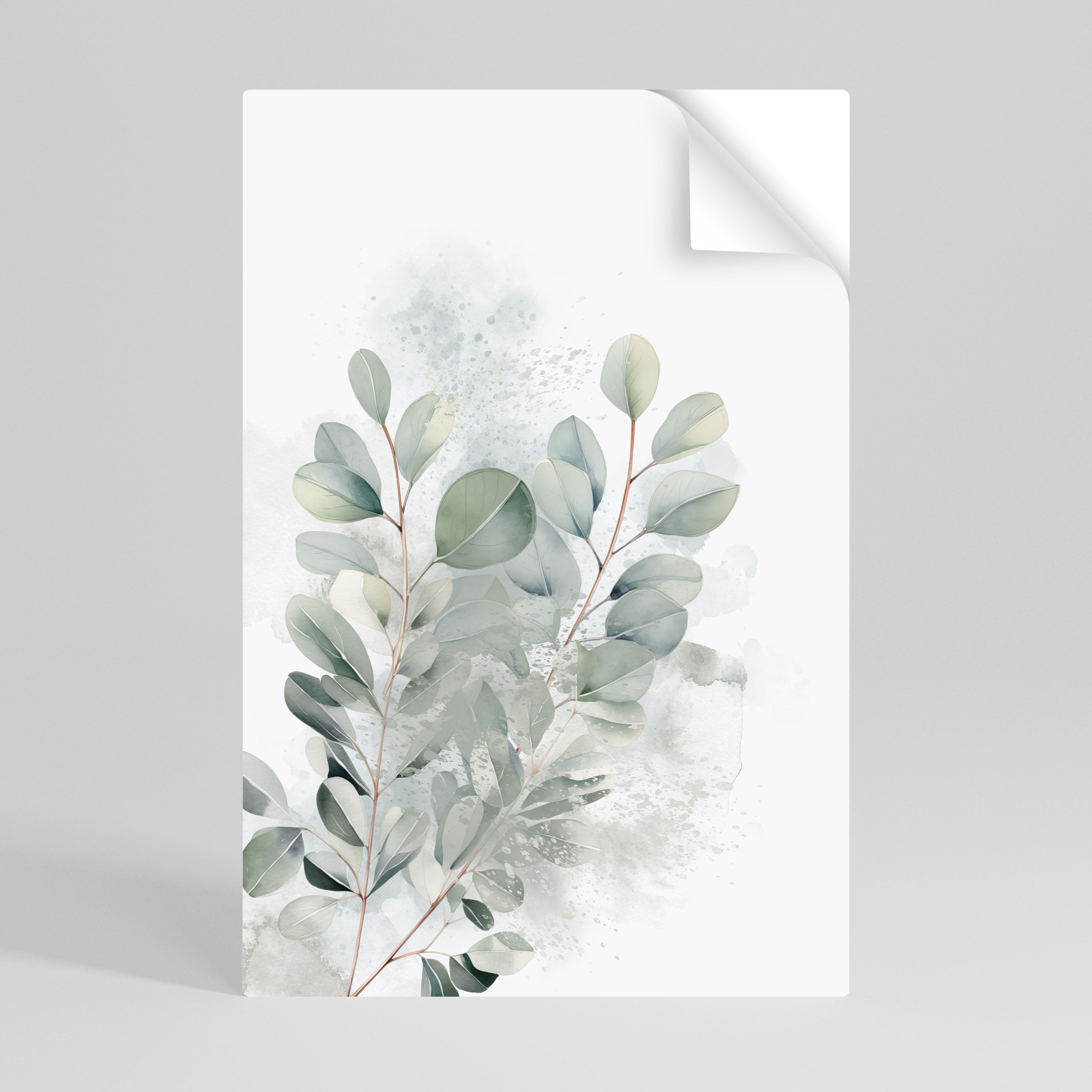 Entzückendes Eukalyptus-Poster, vertikal, zum Abziehen und Aufkleben