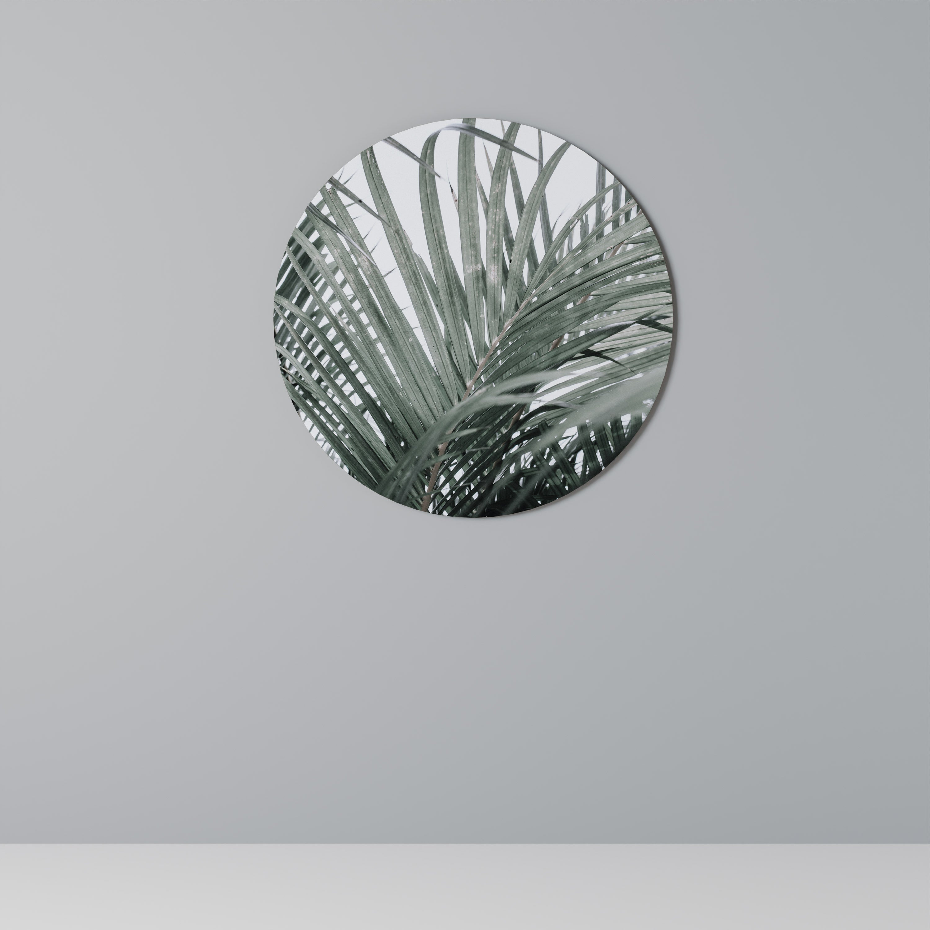 PALM WHISPERS Runde Wanddekoration Ø 69 cm
